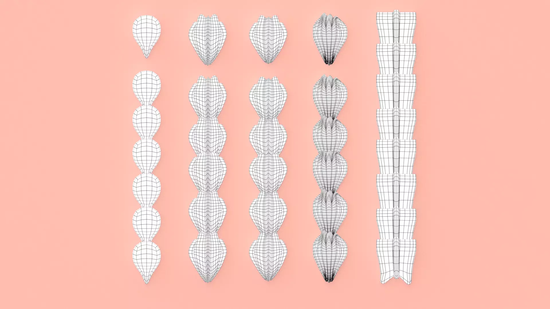 Cream Set - Long Whipped Cream 3D model_9