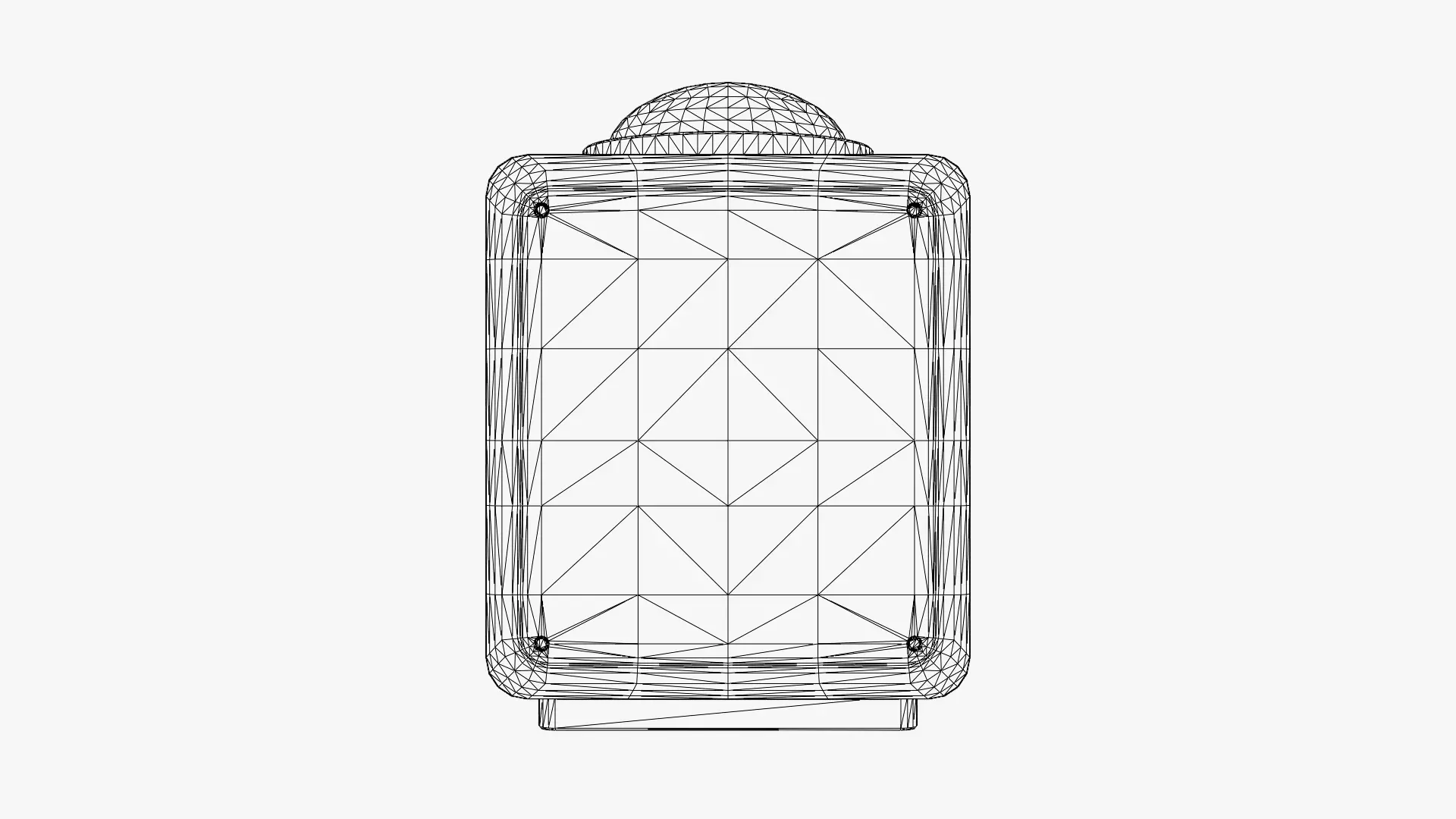 Retro Console - Retro Computer Low-poly 3D model_9