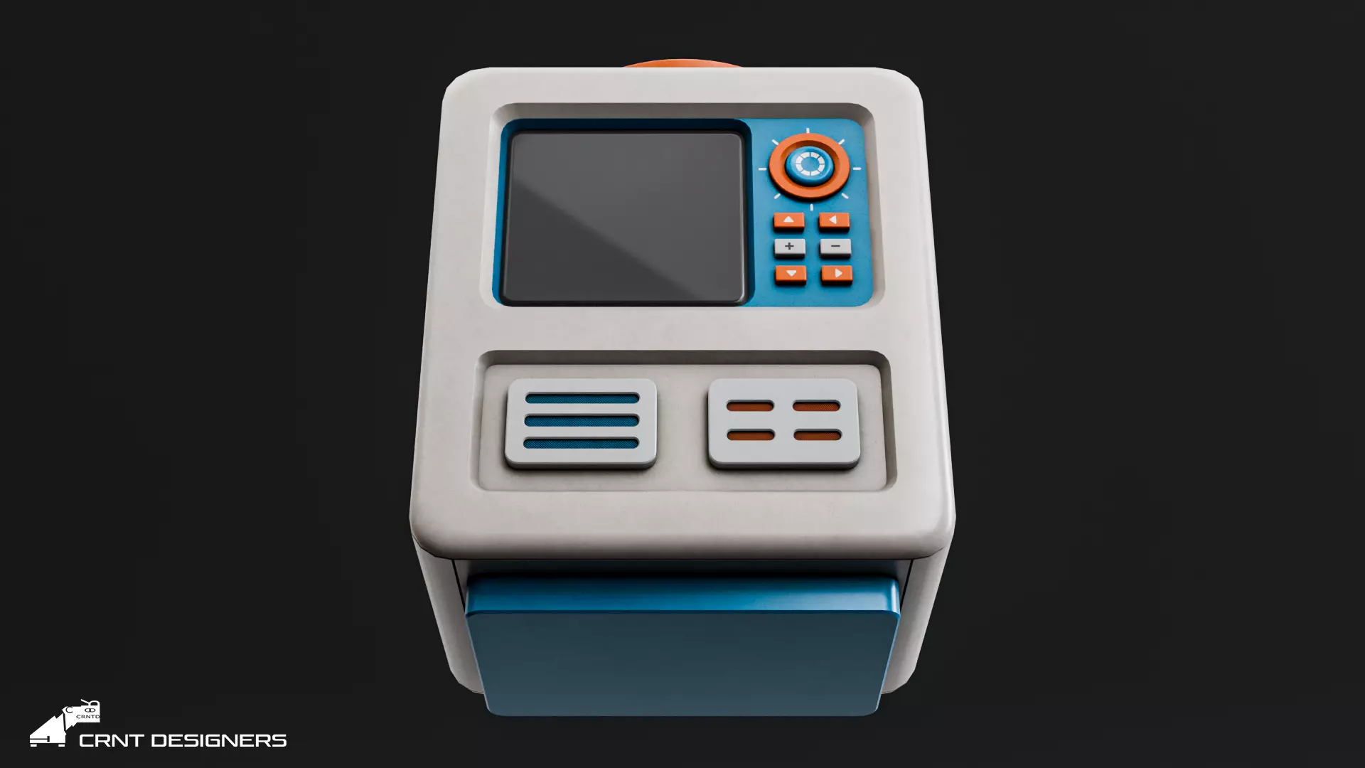 Retro Console - Retro Computer Low-poly 3D model_19