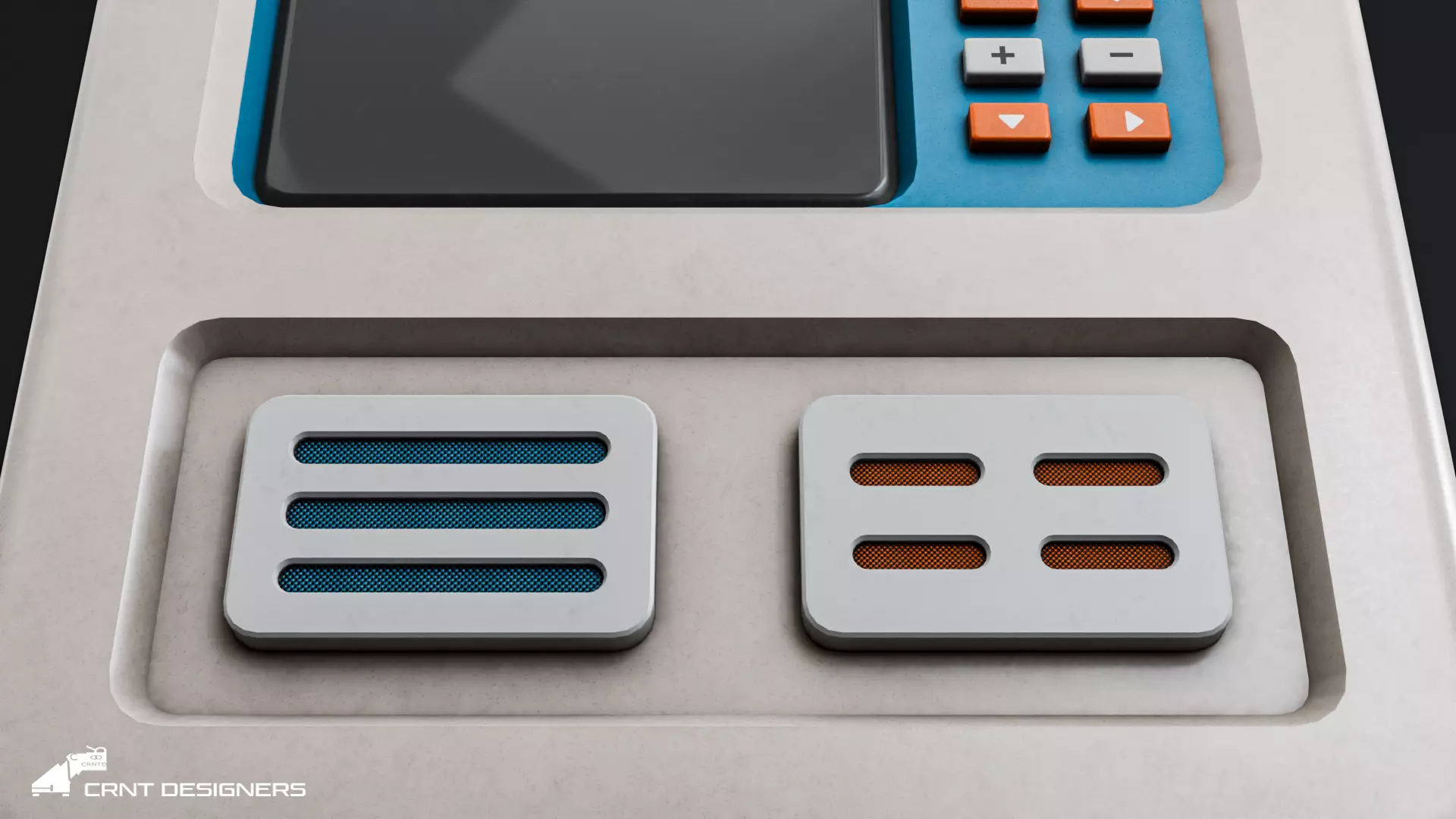 Retro Console - Retro Computer Low-poly 3D model_21