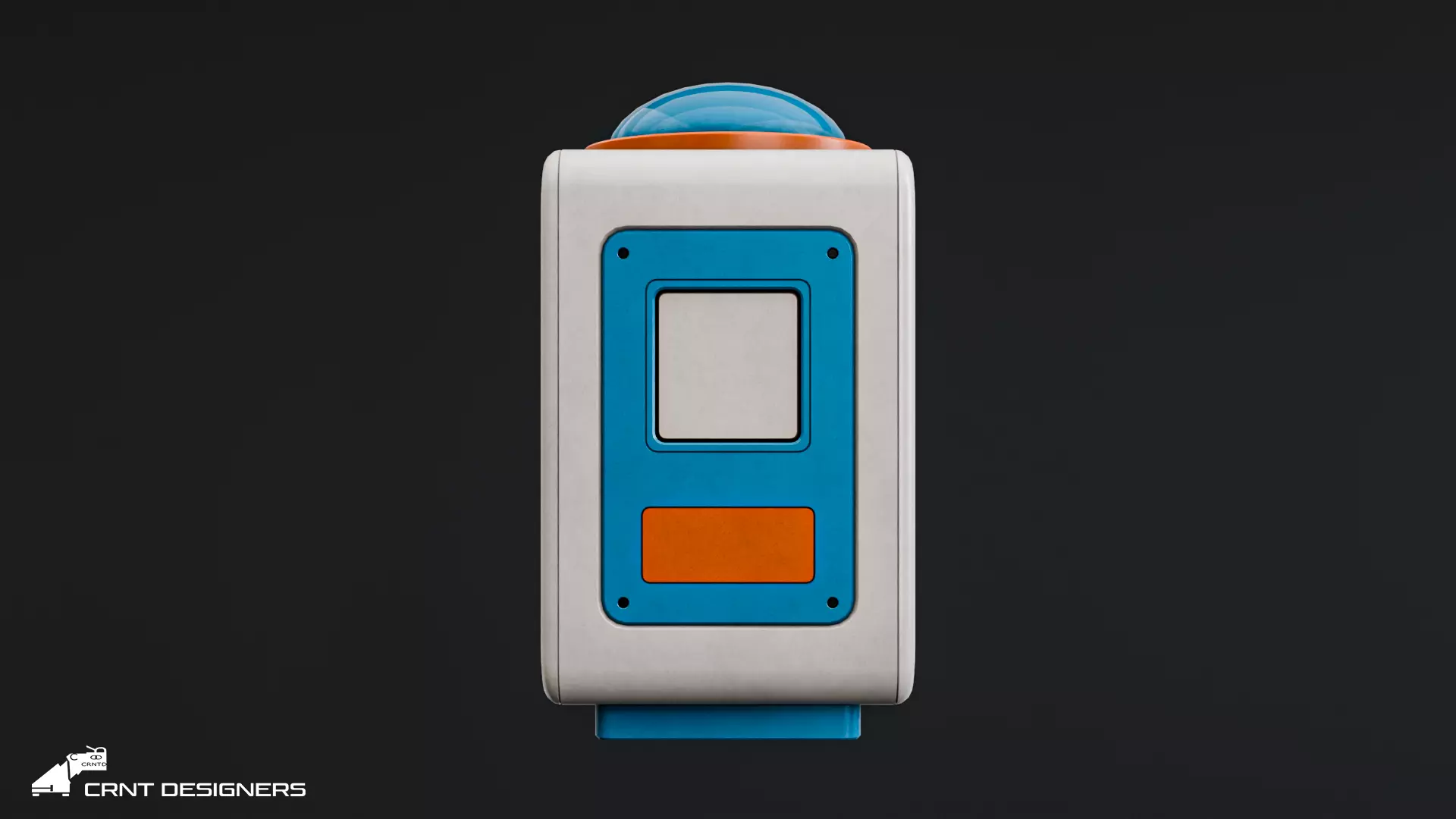 Retro Console - Retro Computer Low-poly 3D model_5