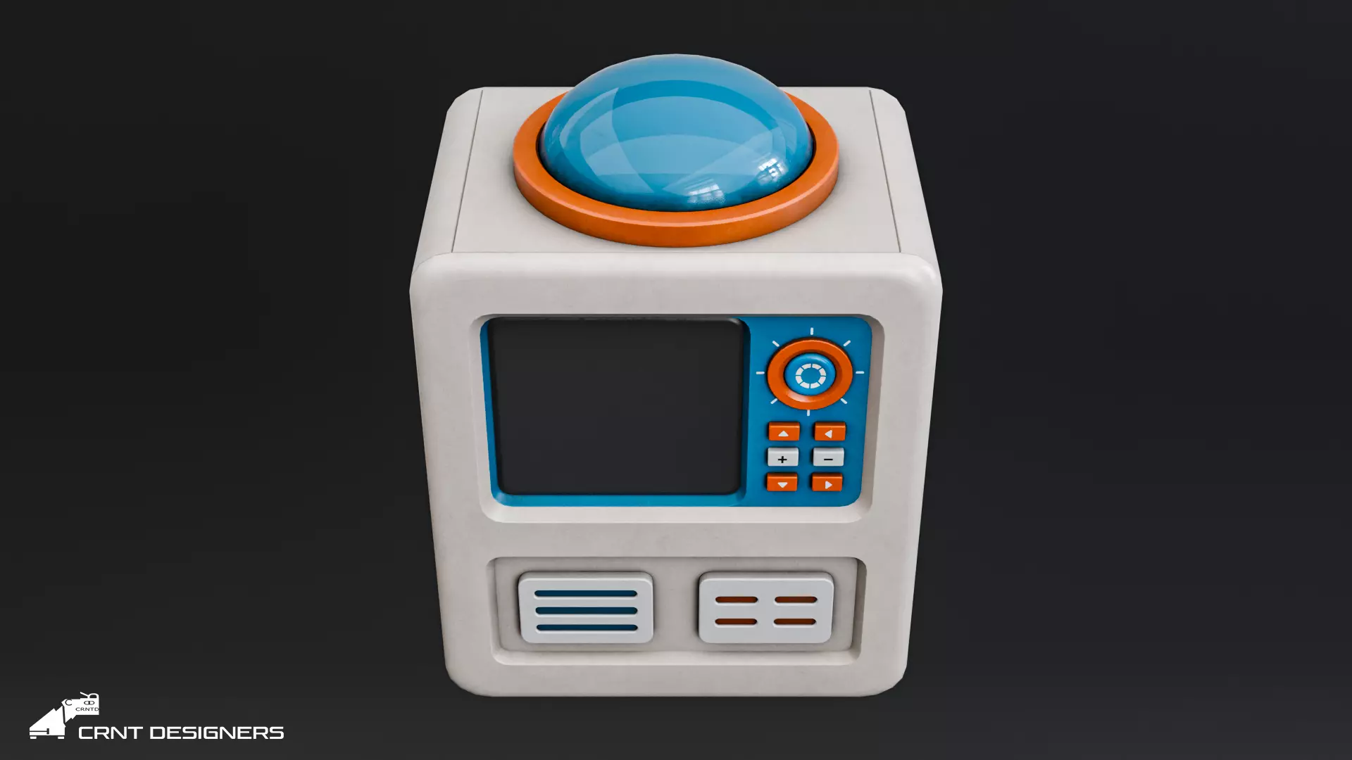 Retro Console - Retro Computer Low-poly 3D model_15