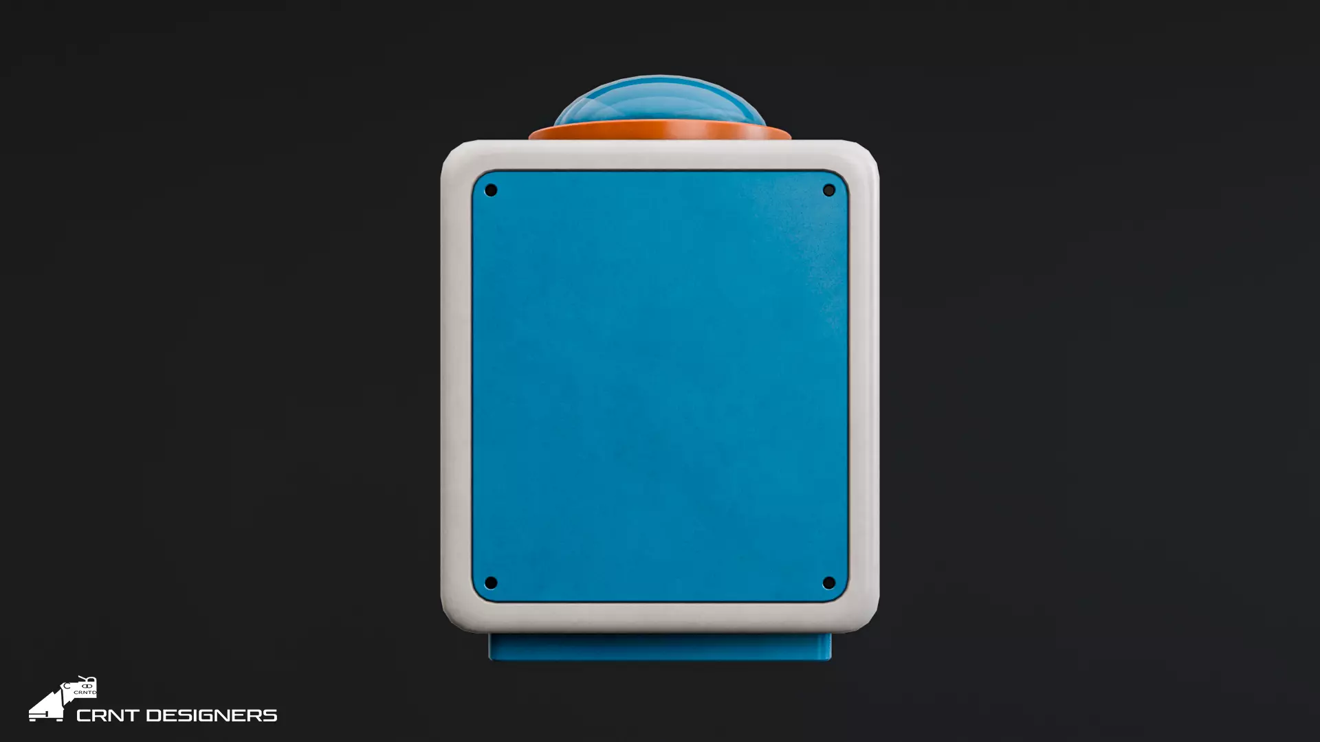 Retro Console - Retro Computer Low-poly 3D model_8