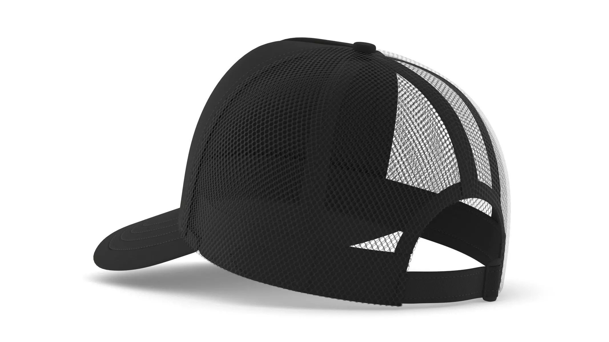 Baseball Cap Trucker 3D model_5