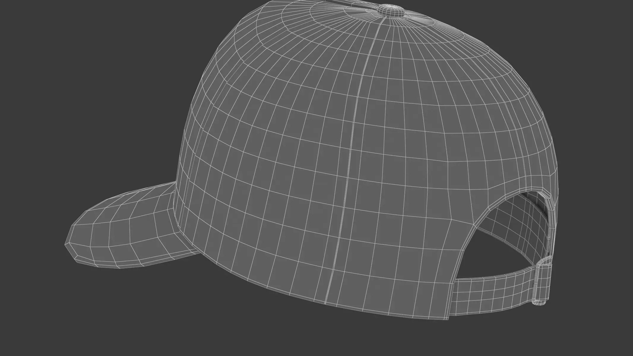 Baseball Cap Trucker 3D model_17