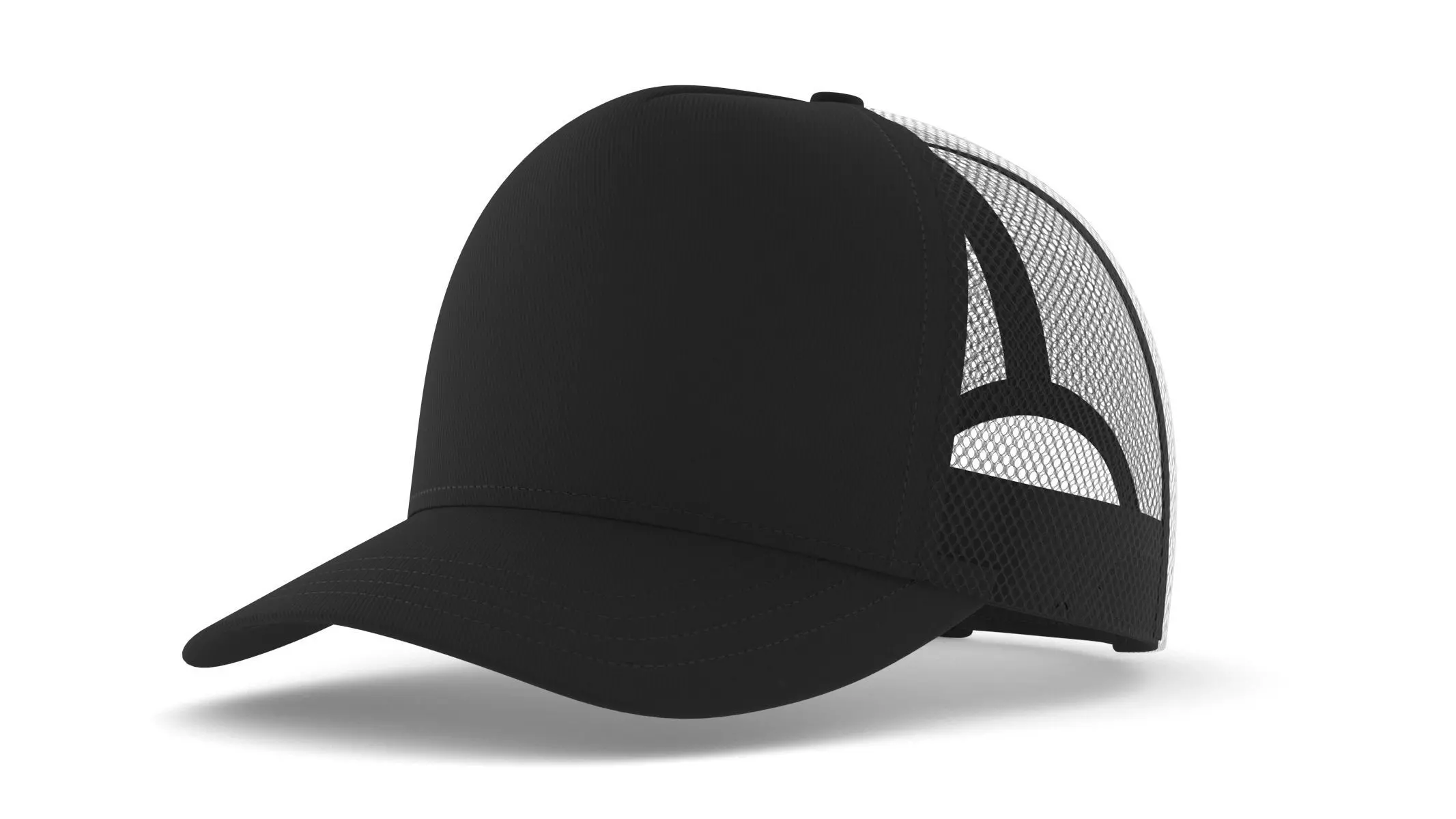 Baseball Cap Trucker 3D model_0