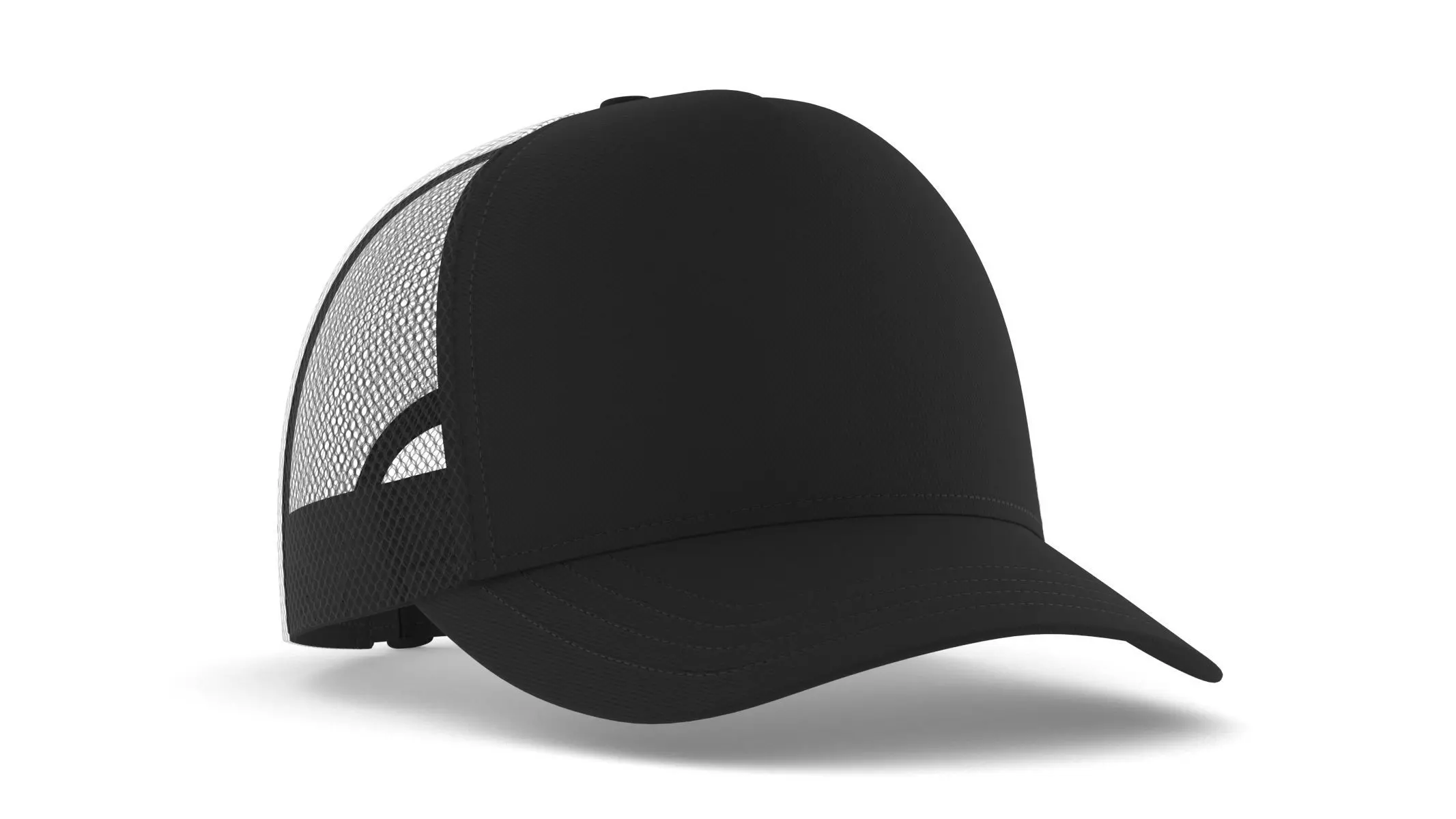 Baseball Cap Trucker 3D model_3