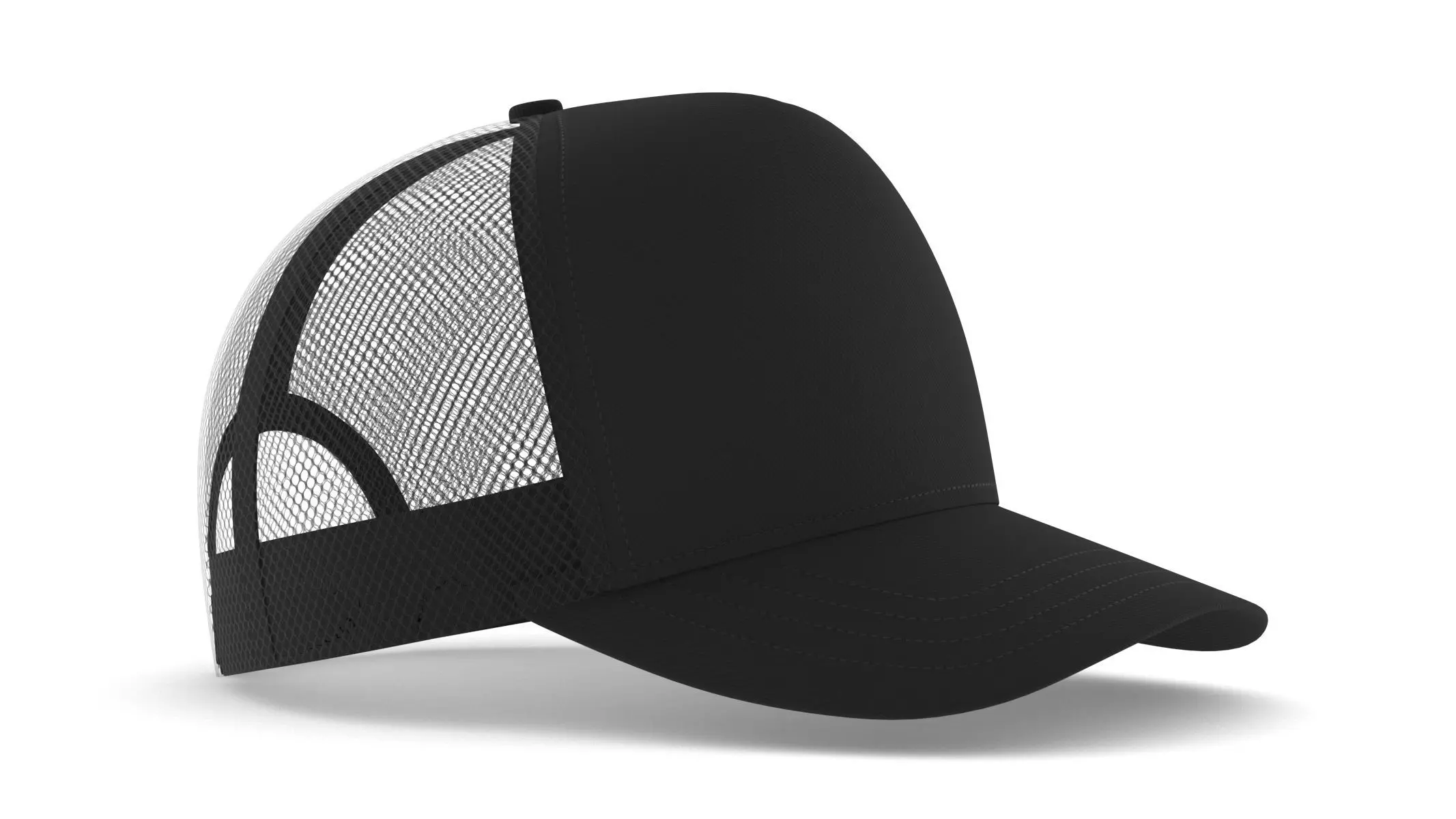 Baseball Cap Trucker 3D model_4