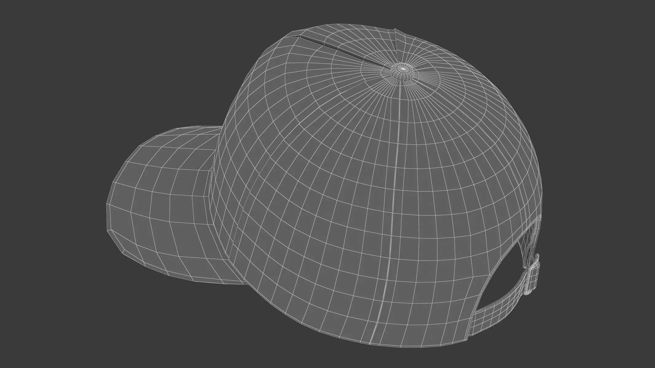 Baseball Cap Trucker 3D model_15