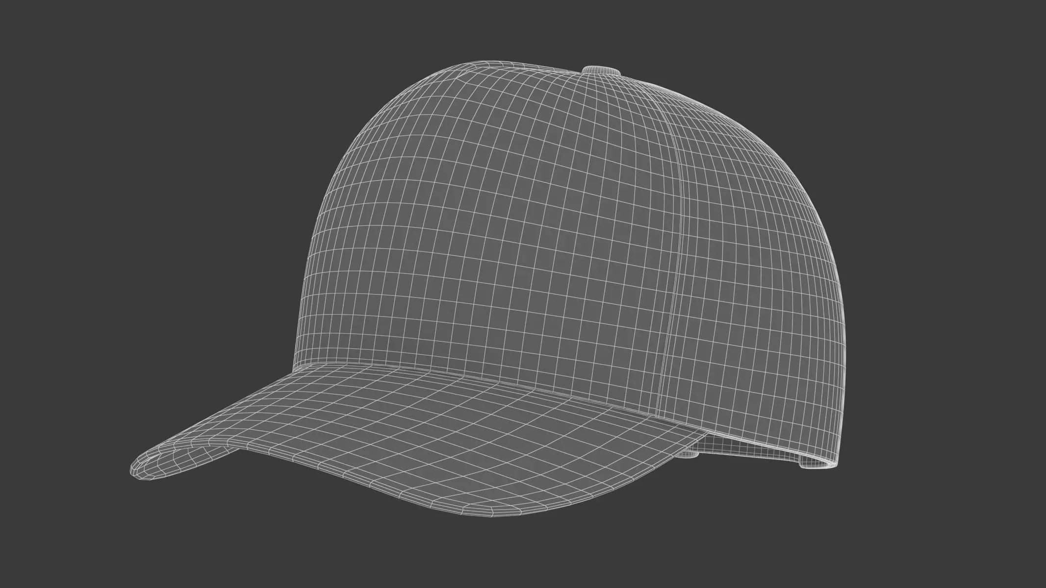 Baseball Cap Trucker 3D model_2