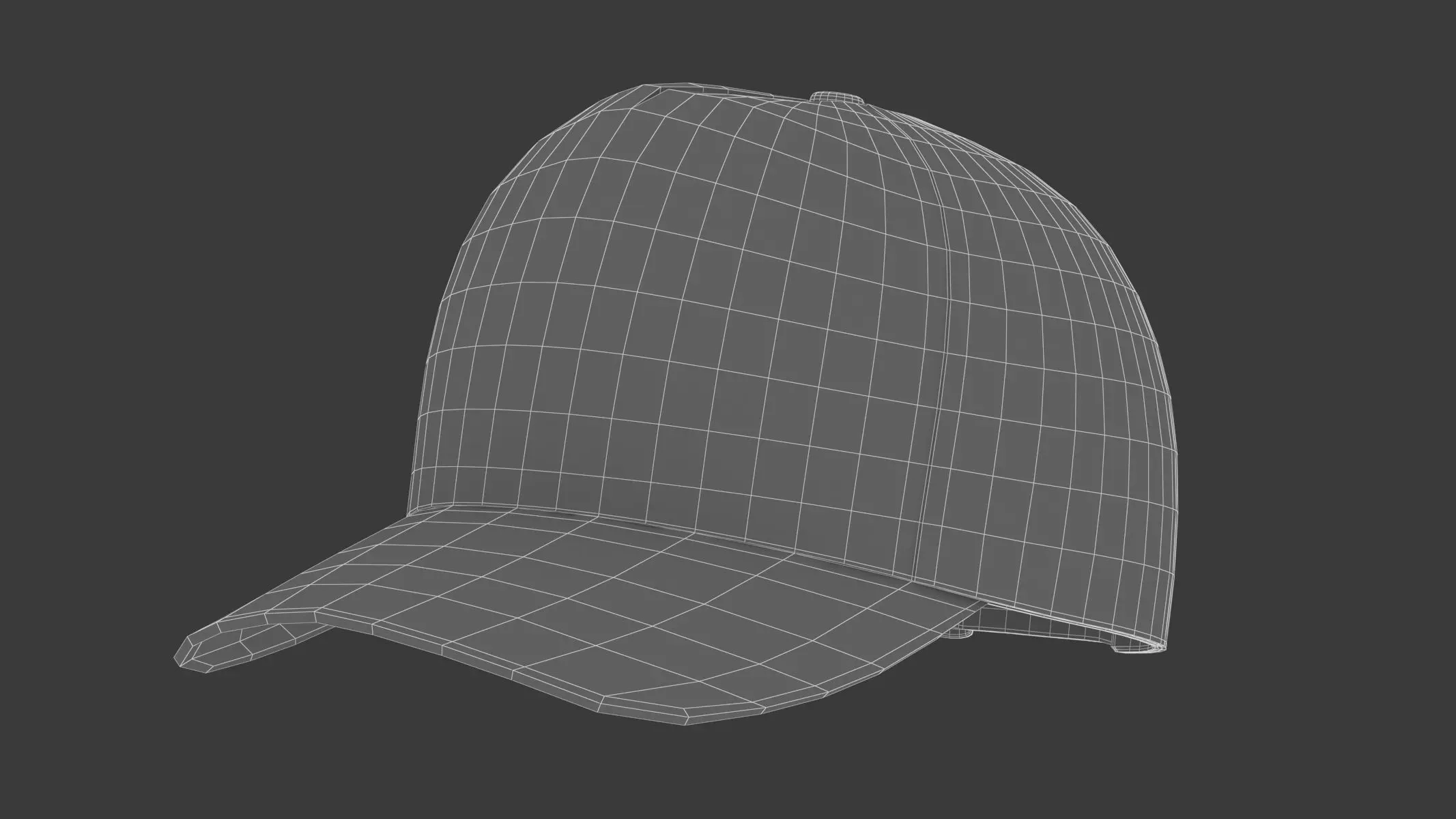 Baseball Cap Trucker 3D model_1