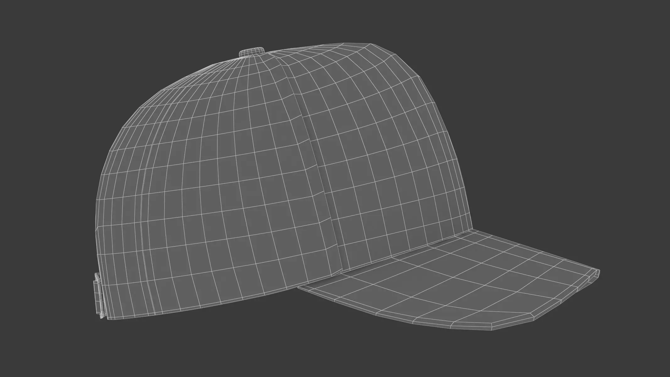 Baseball Cap Trucker 3D model_16