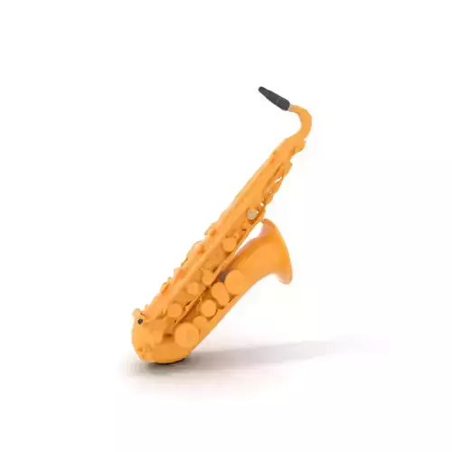 Golden Saxophone model pack Low-poly 3D model