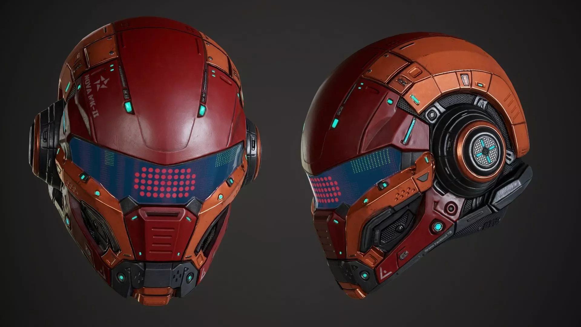 Sci-Fi Military Armor Pack 03 Low-poly 3D model_34