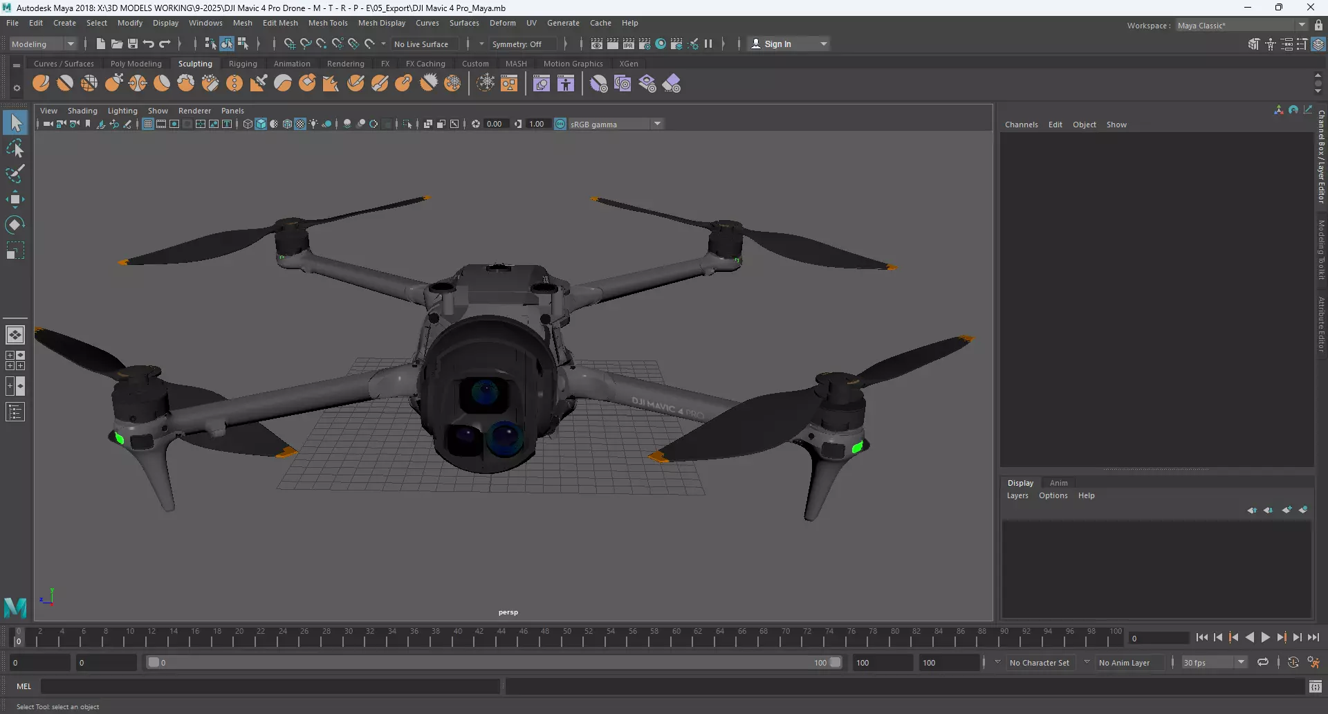 DJI Mavic 4 Pro Drone 3D model_12