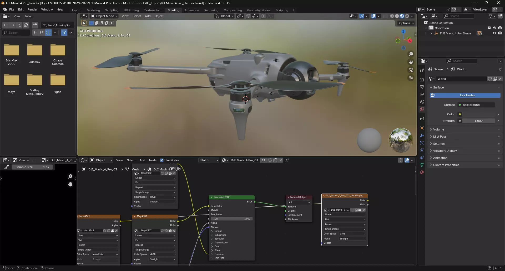 DJI Mavic 4 Pro Drone 3D model_10