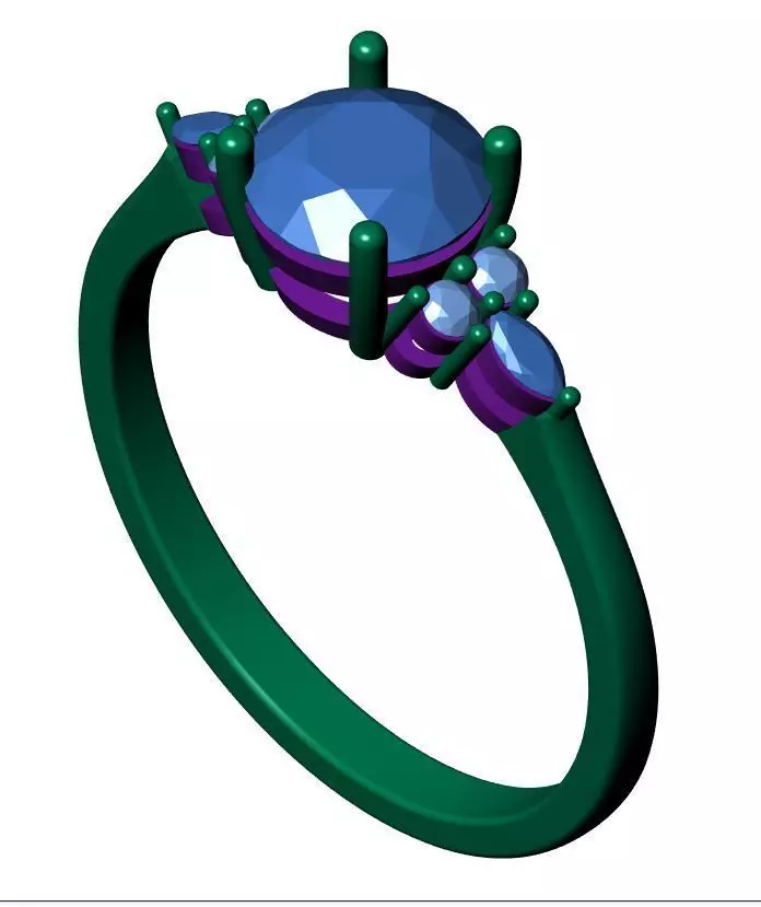 Soliter Ring 3D print model 3D print model_5