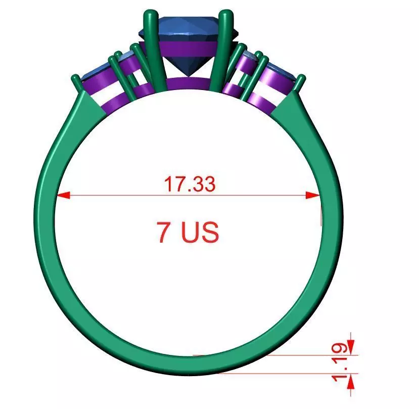 Soliter Ring 3D print model 3D print model_6