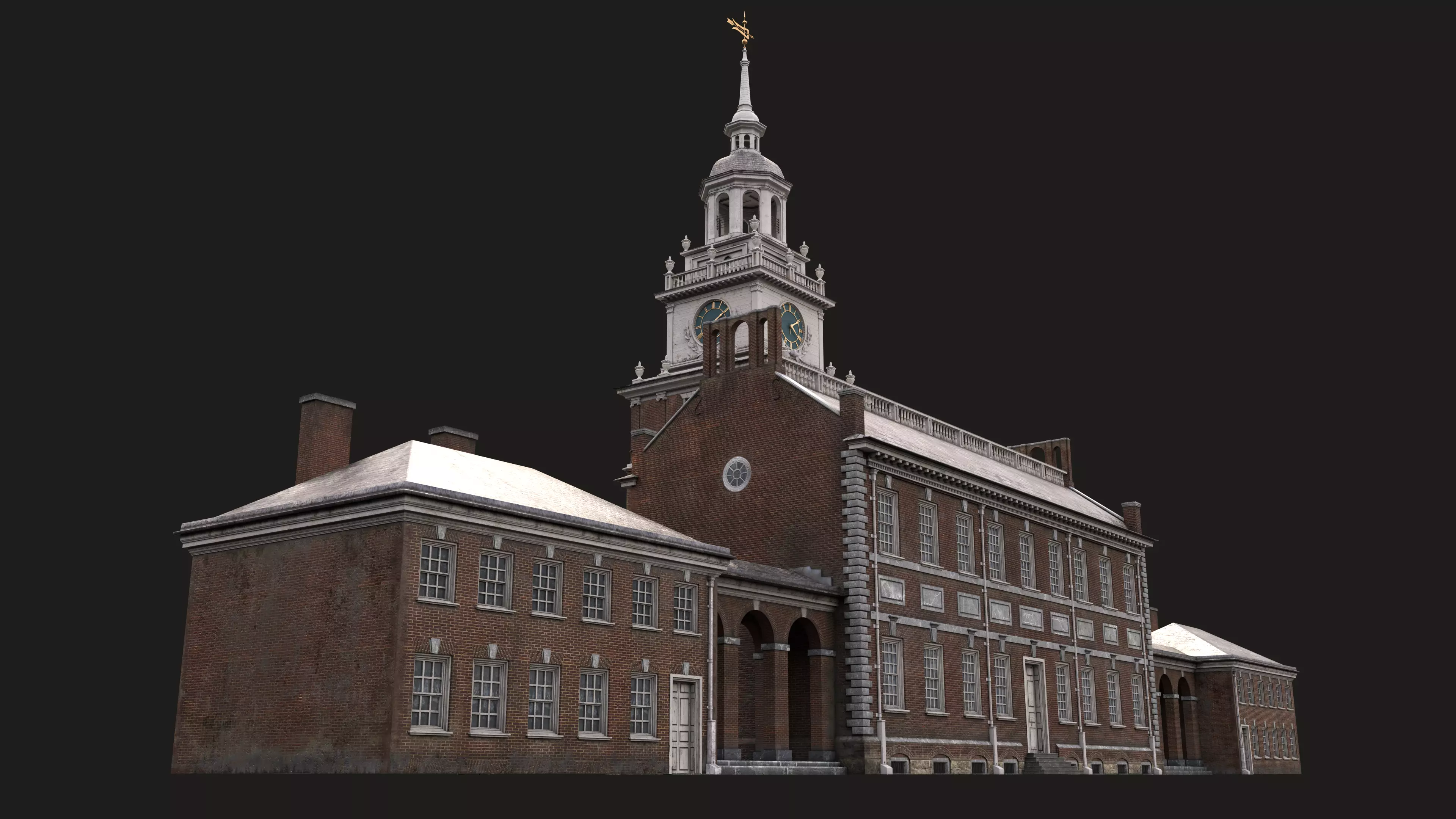 Independence Hall 3D model_8