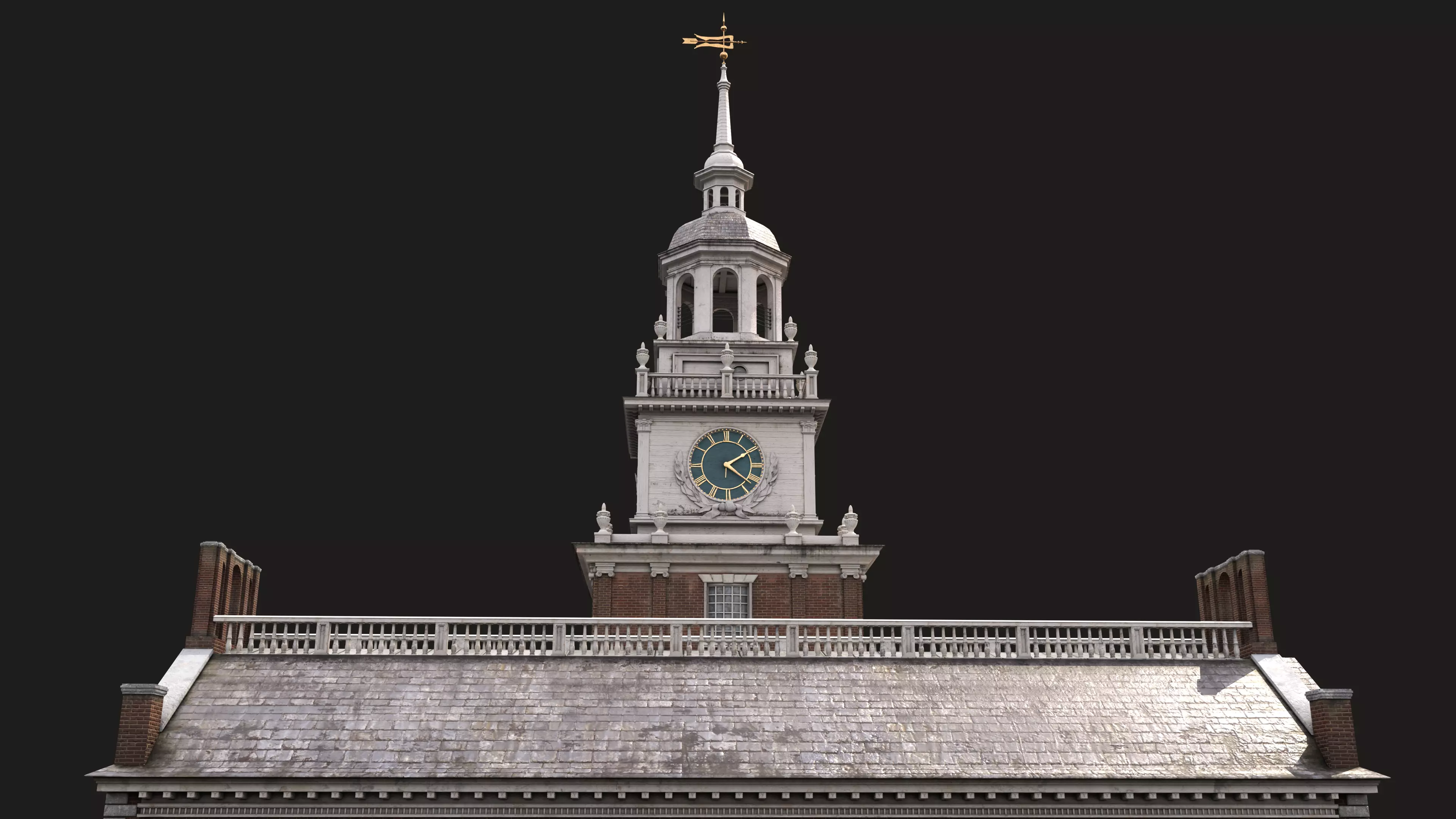 Independence Hall 3D model_6