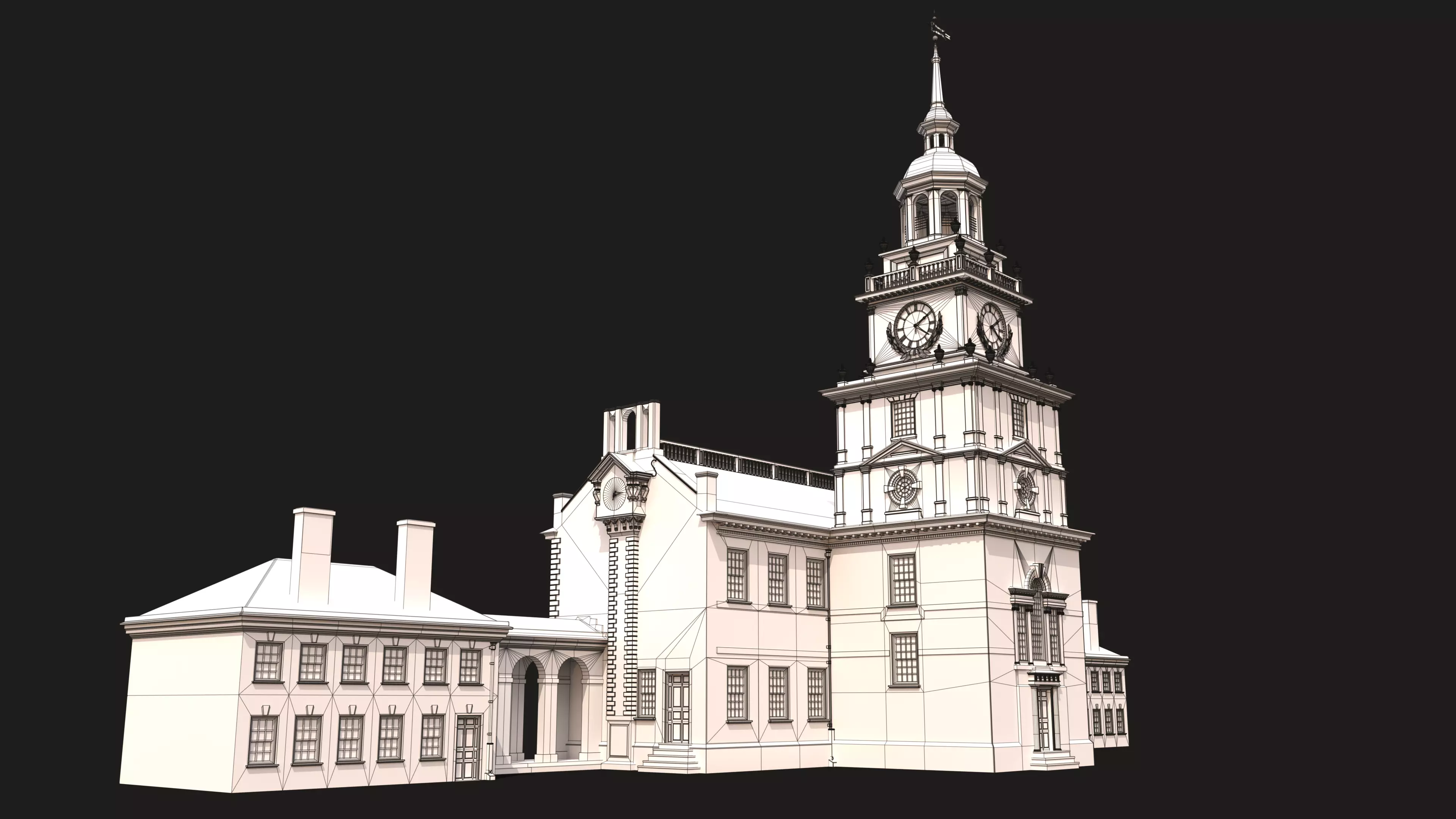 Independence Hall 3D model_20