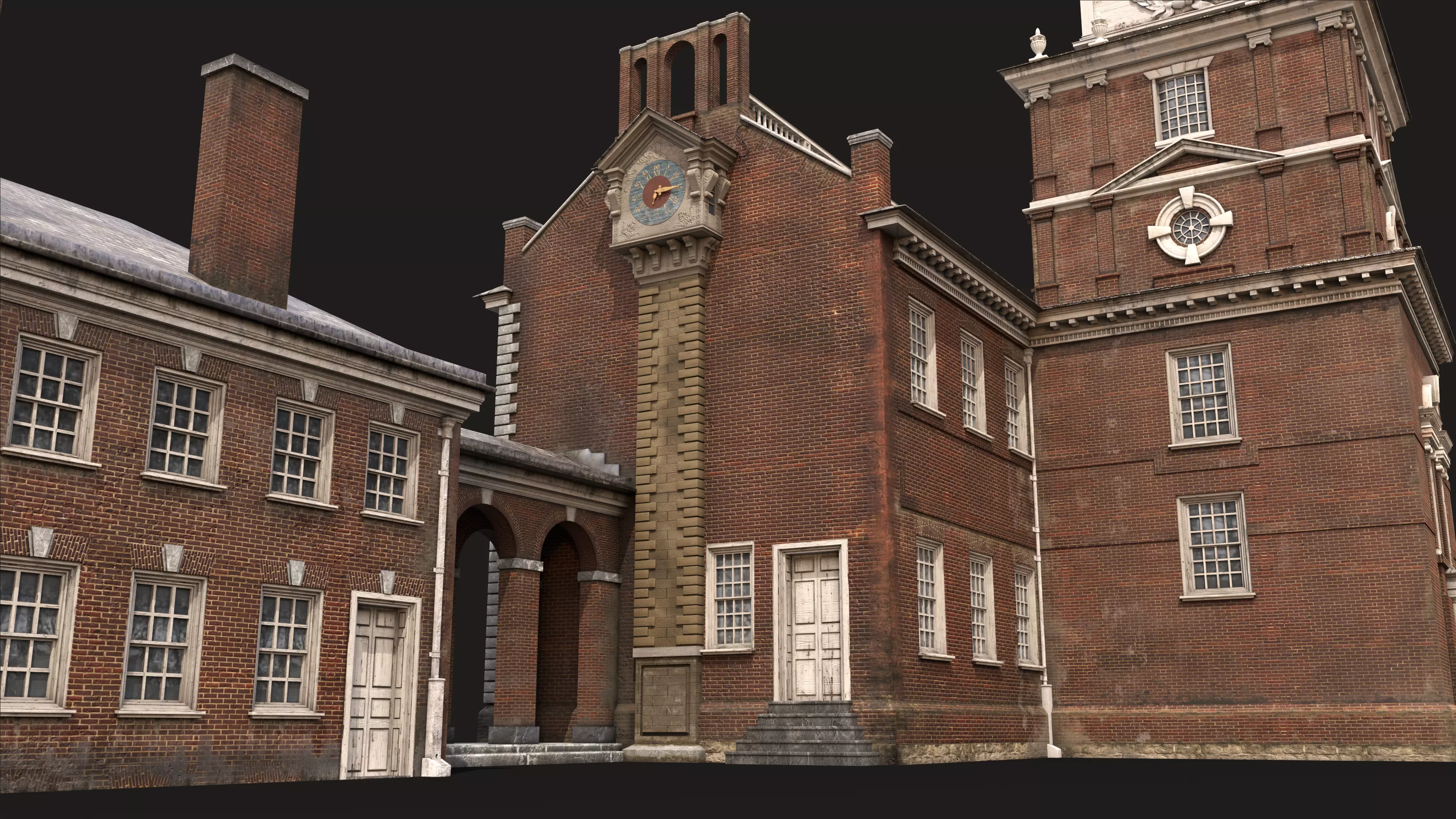 Independence Hall 3D model_16
