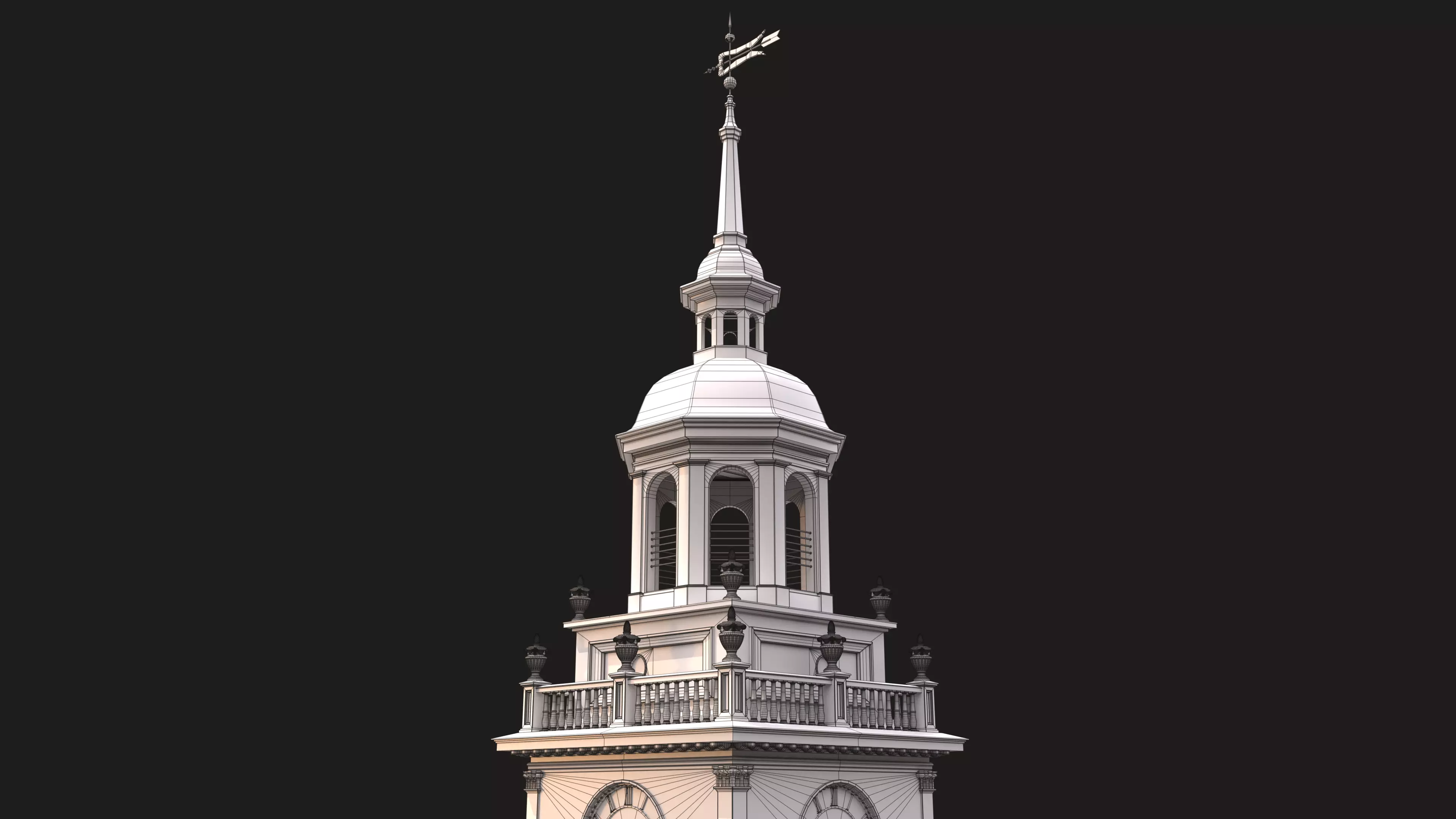 Independence Hall 3D model_24