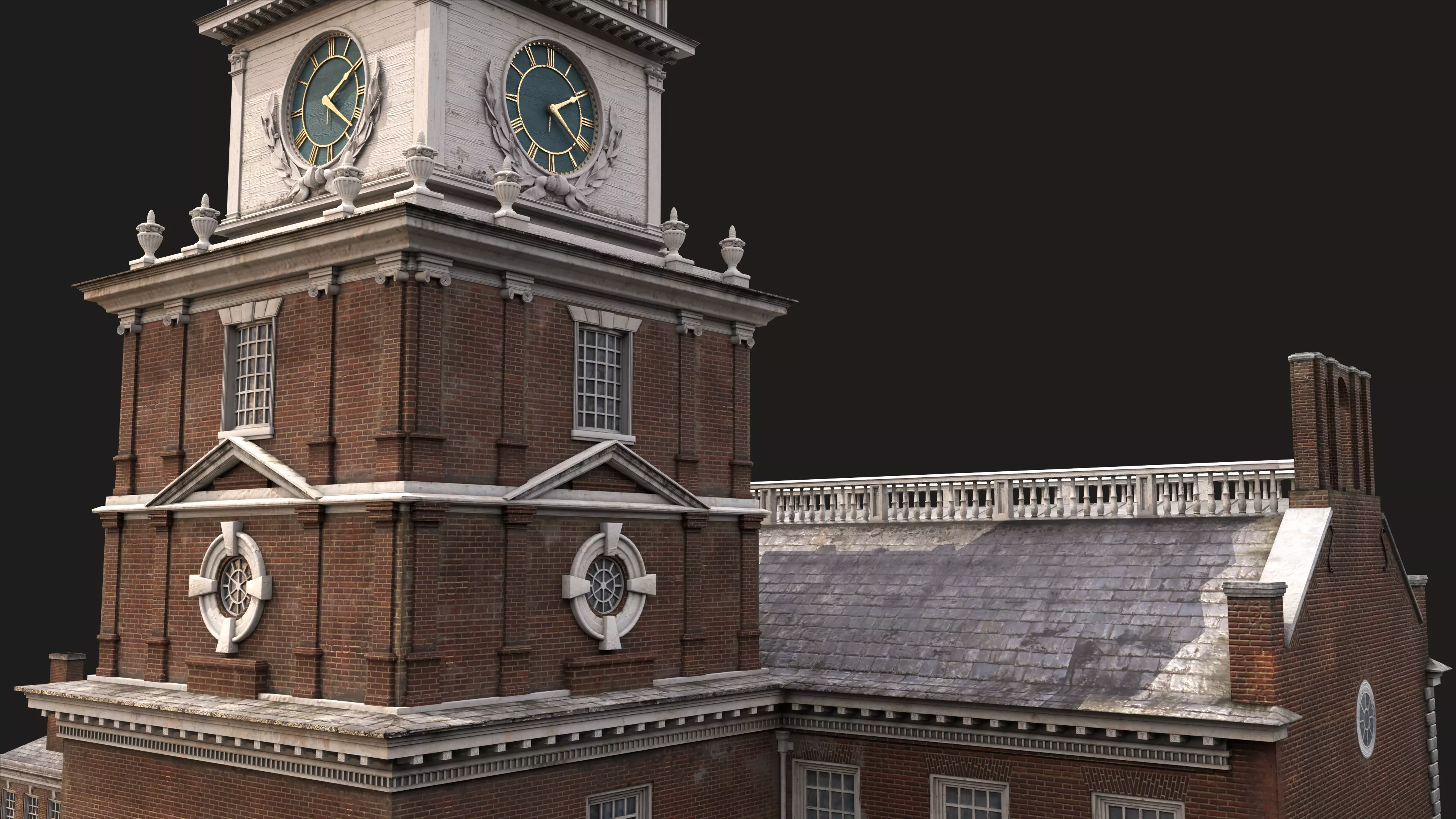 Independence Hall 3D model_11