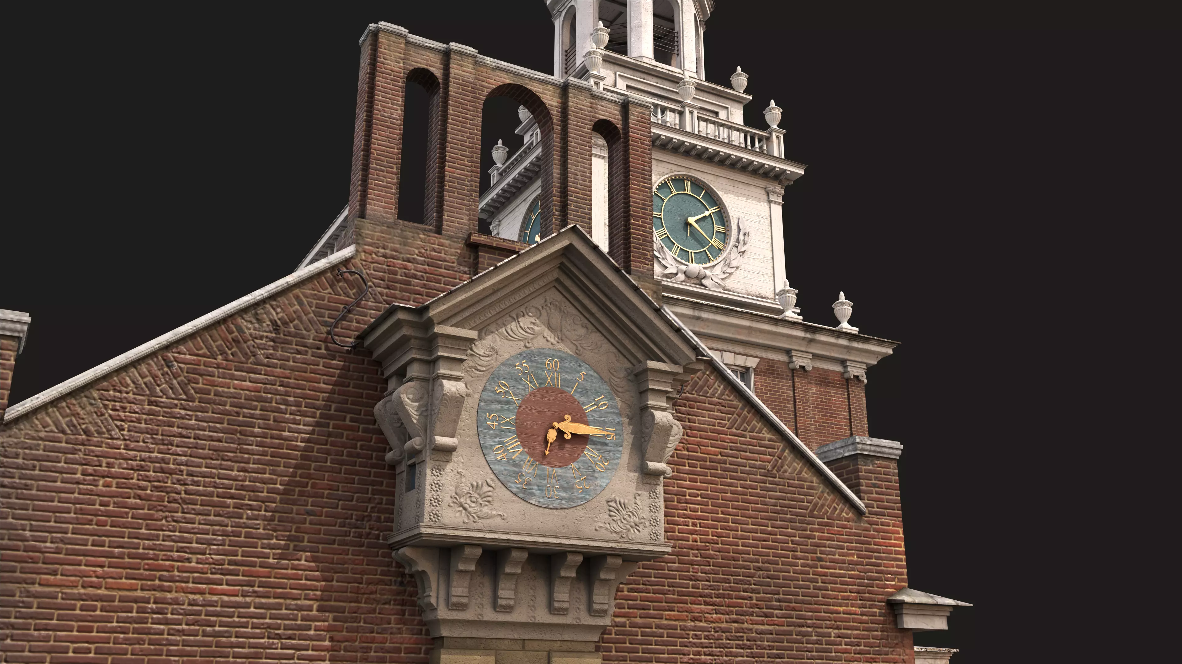 Independence Hall 3D model_17