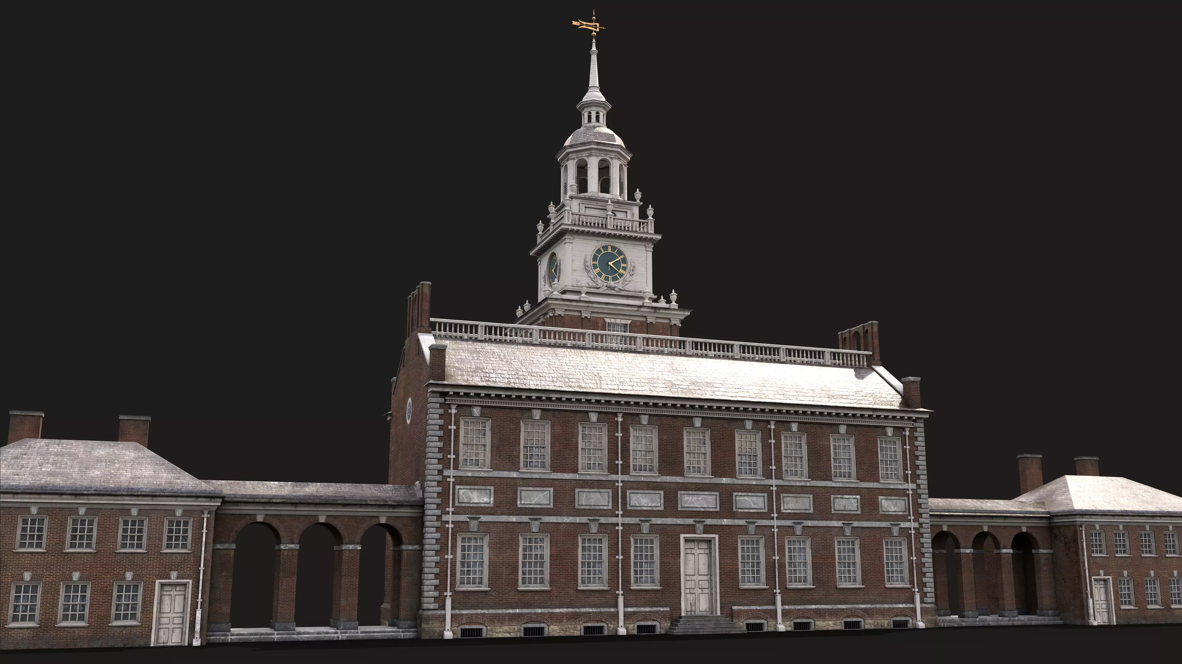 Independence Hall 3D model_7