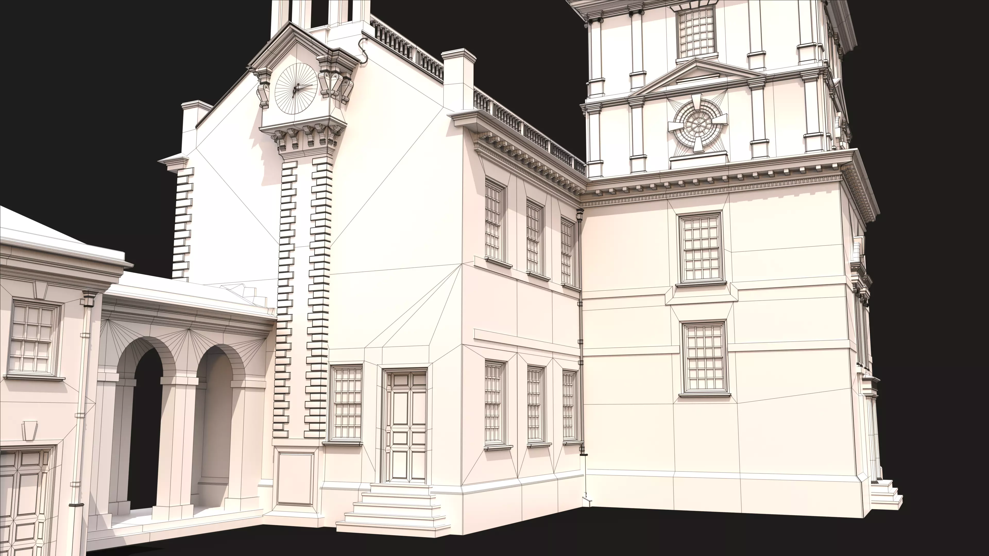 Independence Hall 3D model_27