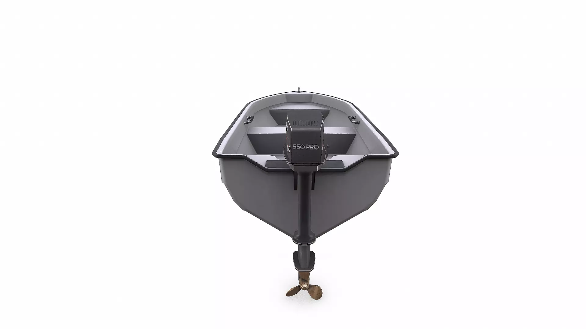 Small Motorboat Low-poly PBR Low-poly 3D model_8