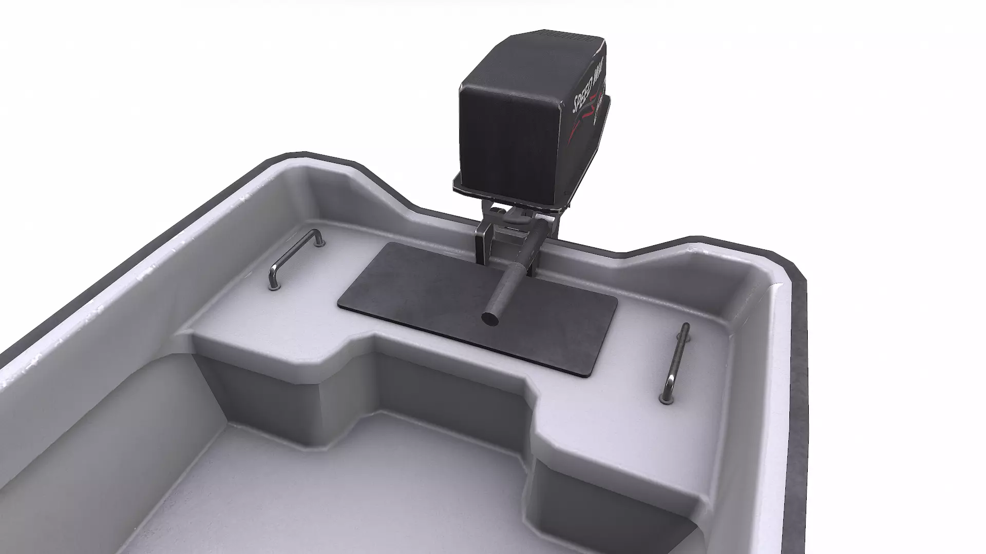 Small Motorboat Low-poly PBR Low-poly 3D model_20