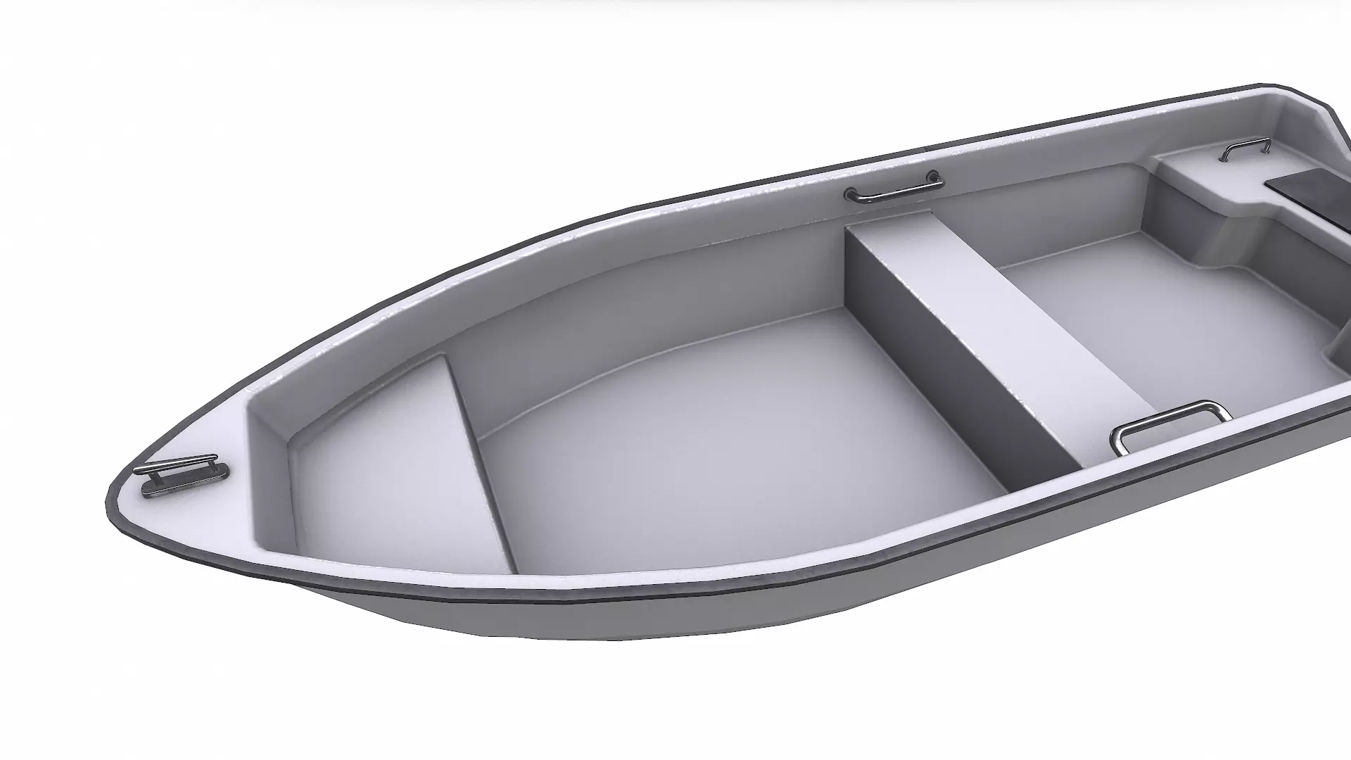 Small Motorboat Low-poly PBR Low-poly 3D model_19