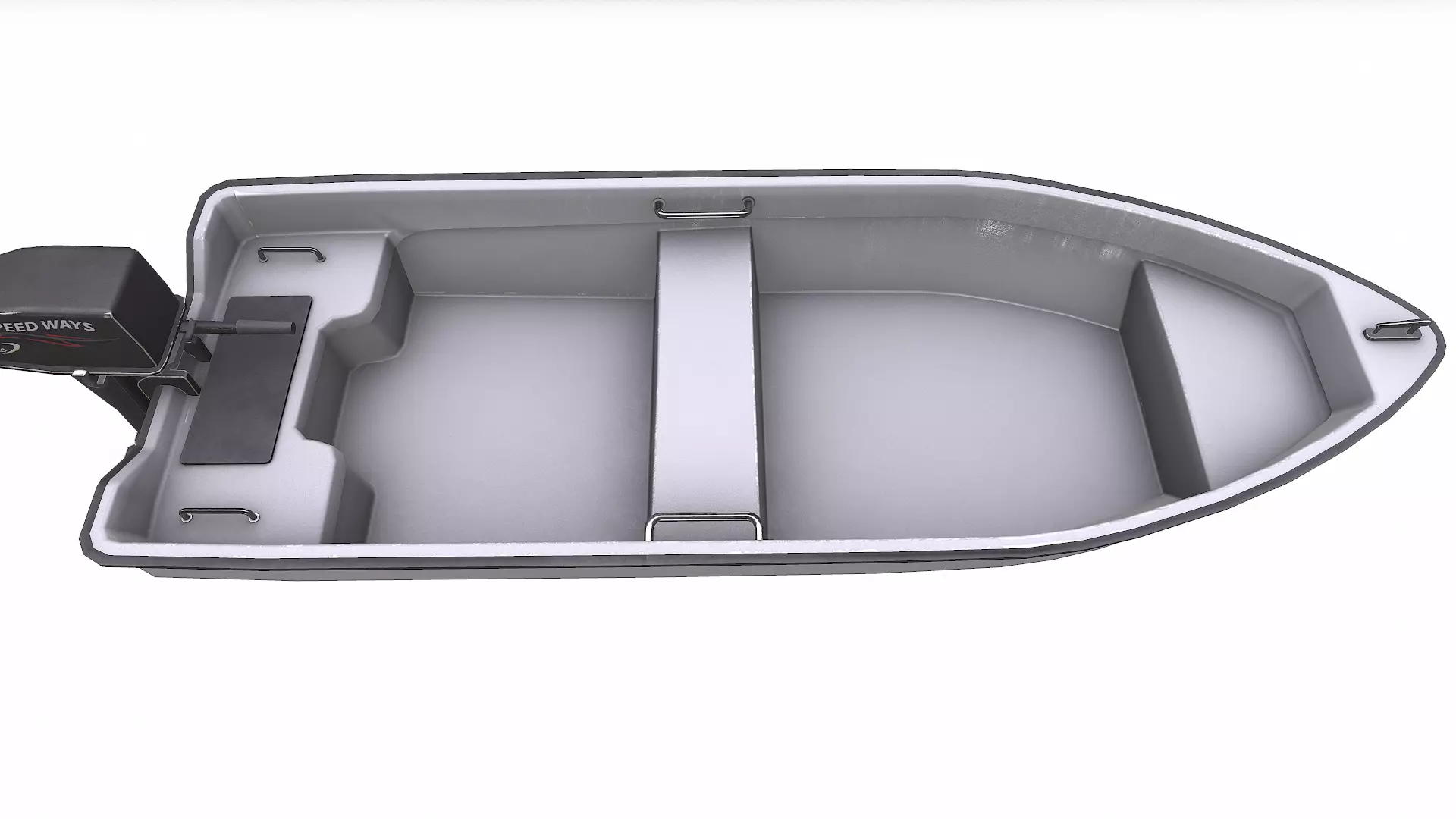 Small Motorboat Low-poly PBR Low-poly 3D model_18