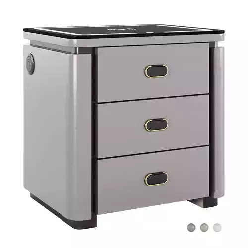 Smart Bedside Table 02 Low-poly 3D model