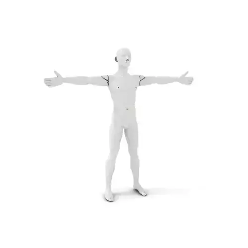 Classic Human Mannequin model pack Low-poly 3D model