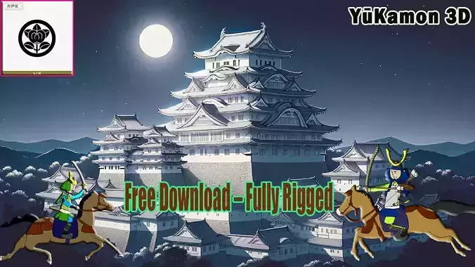 Japanese Kamon Free 3D model