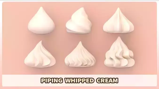 Cream Set - Piping Whipped Cream