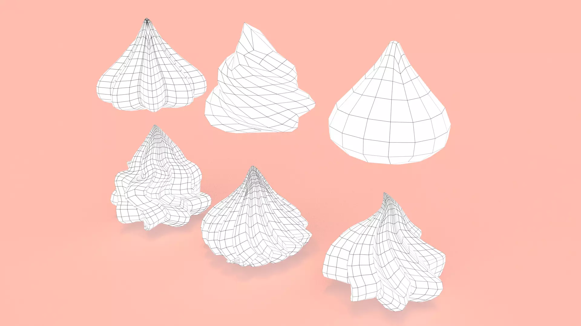 Cream Set - Piping Whipped Cream 3D model_9