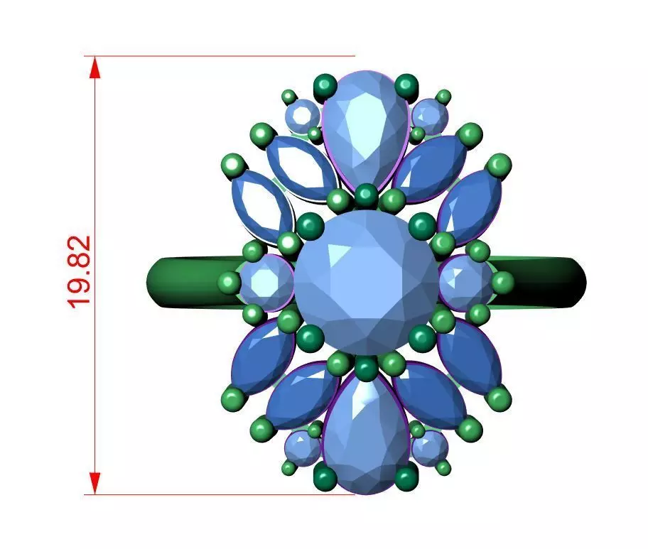 Soliter Ring 3D print model 3D print model_5
