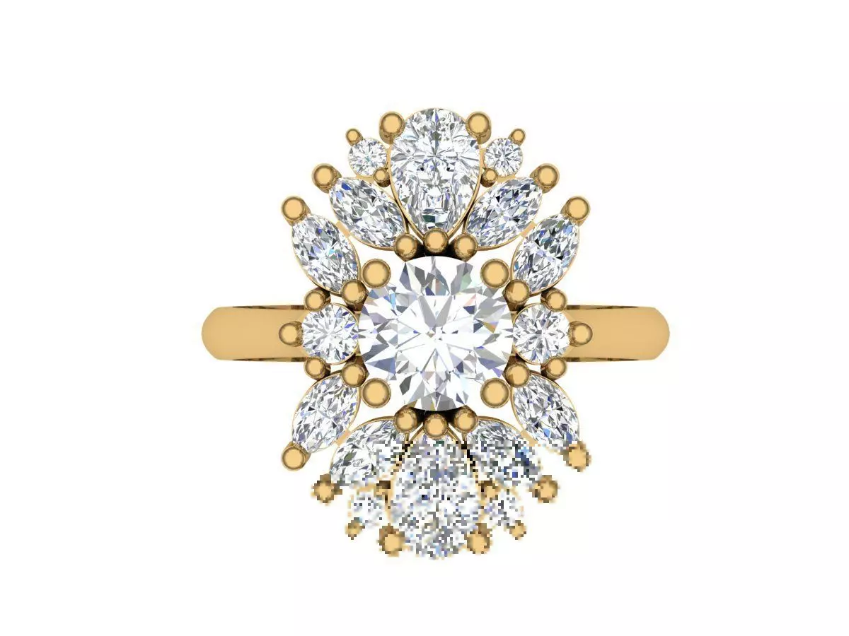 Soliter Ring 3D print model 3D print model_0