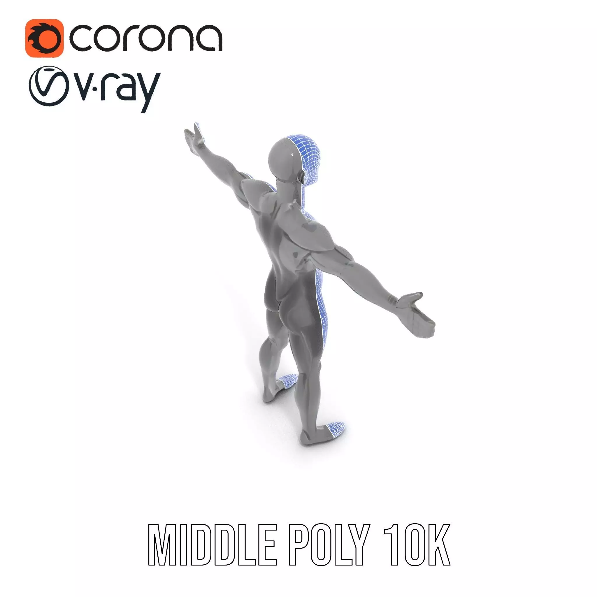 Sleek Carbon Figure model pack Low-poly 3D model_25