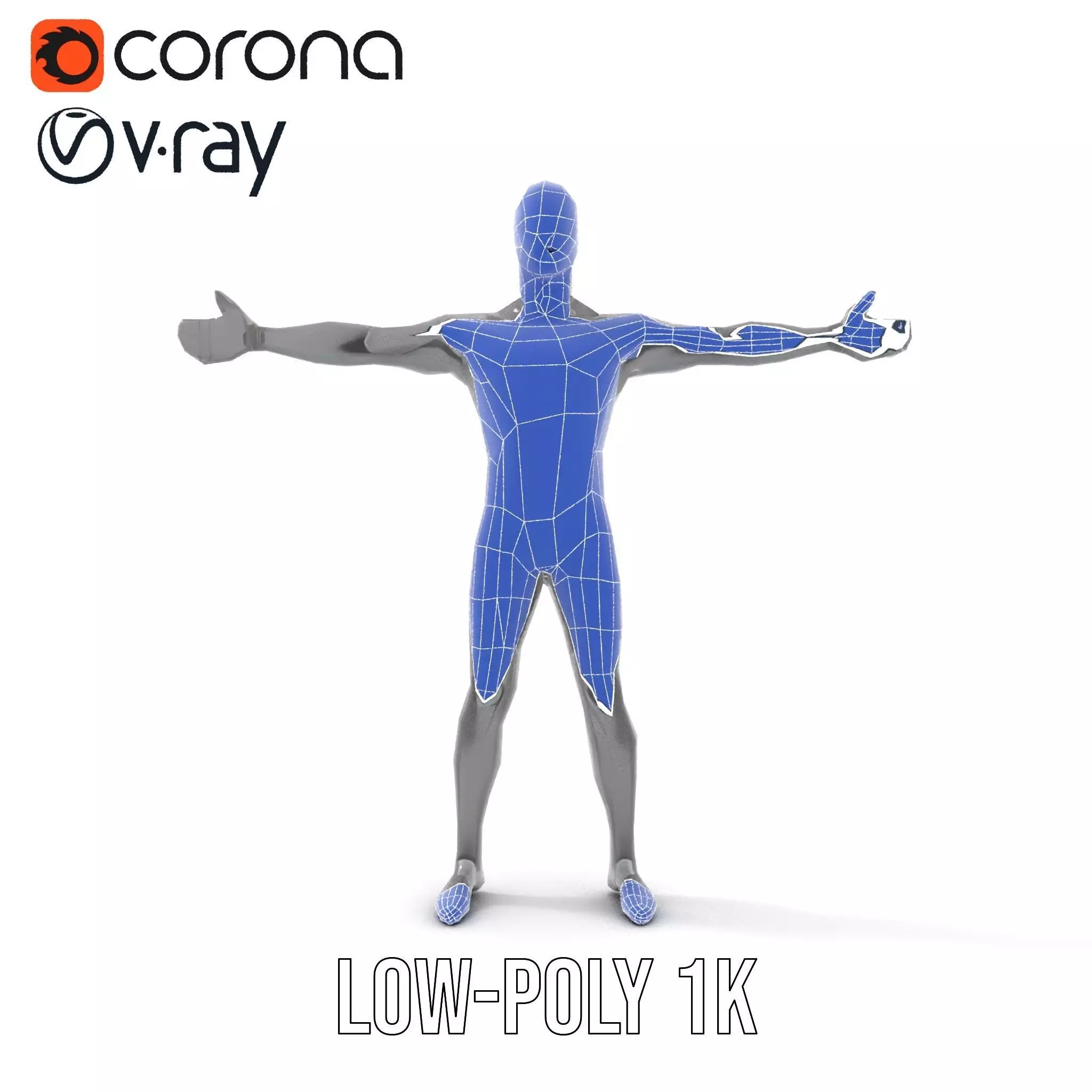 Sleek Carbon Figure model pack Low-poly 3D model_14