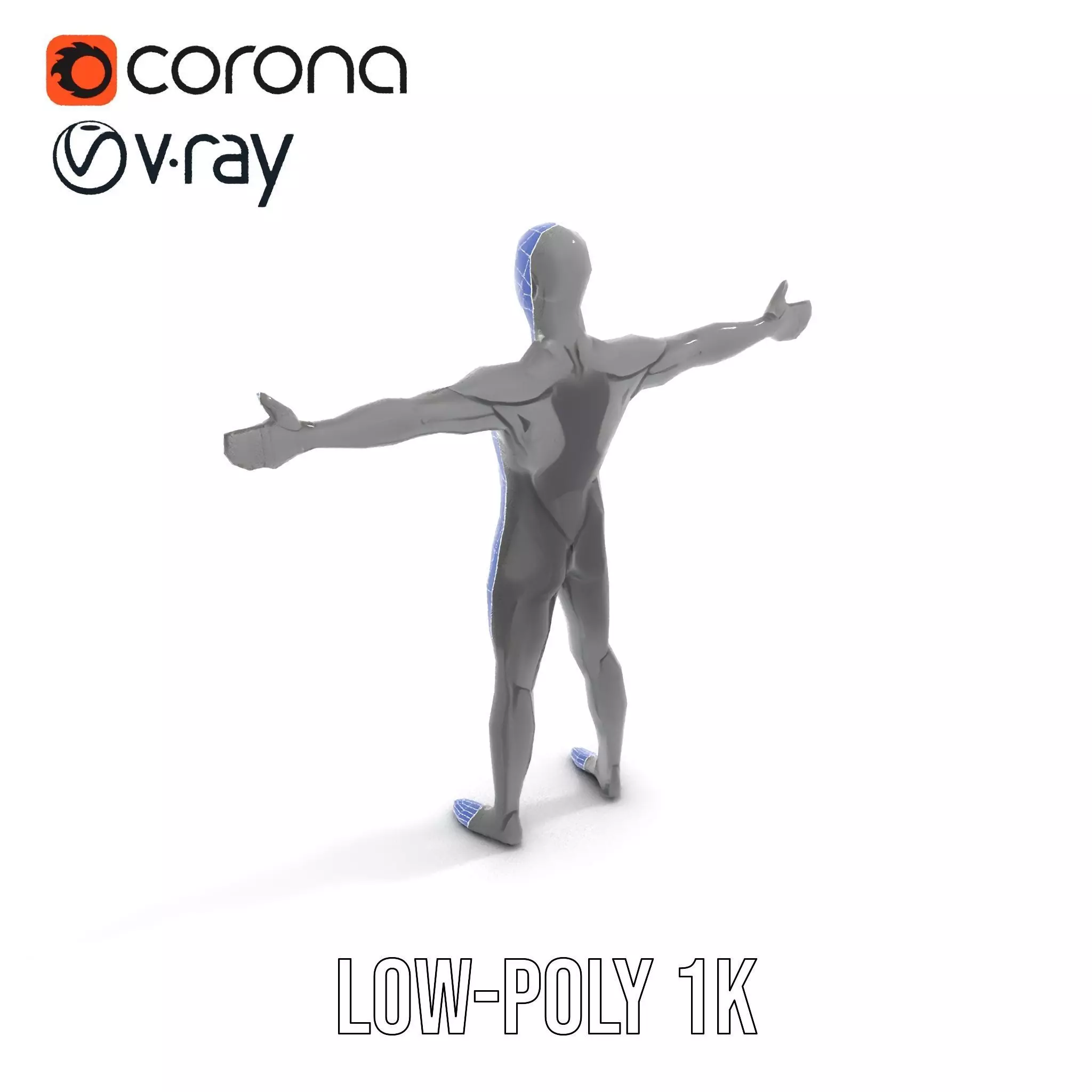 Sleek Carbon Figure model pack Low-poly 3D model_23