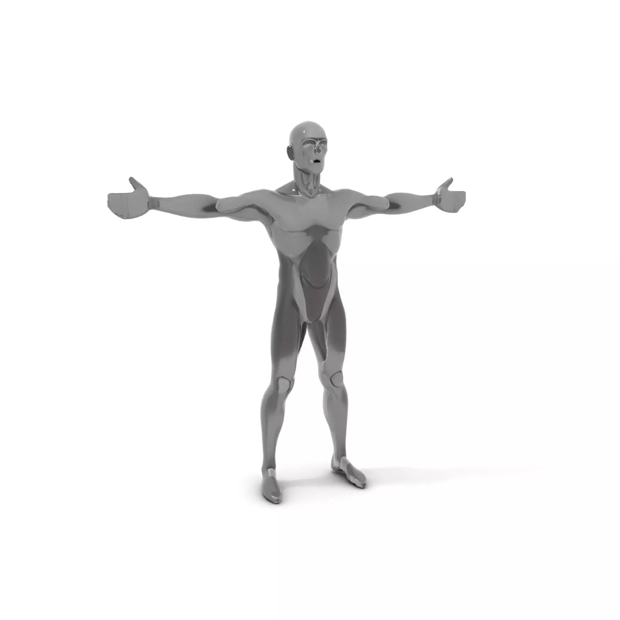 Sleek Carbon Figure model pack Low-poly 3D model_19