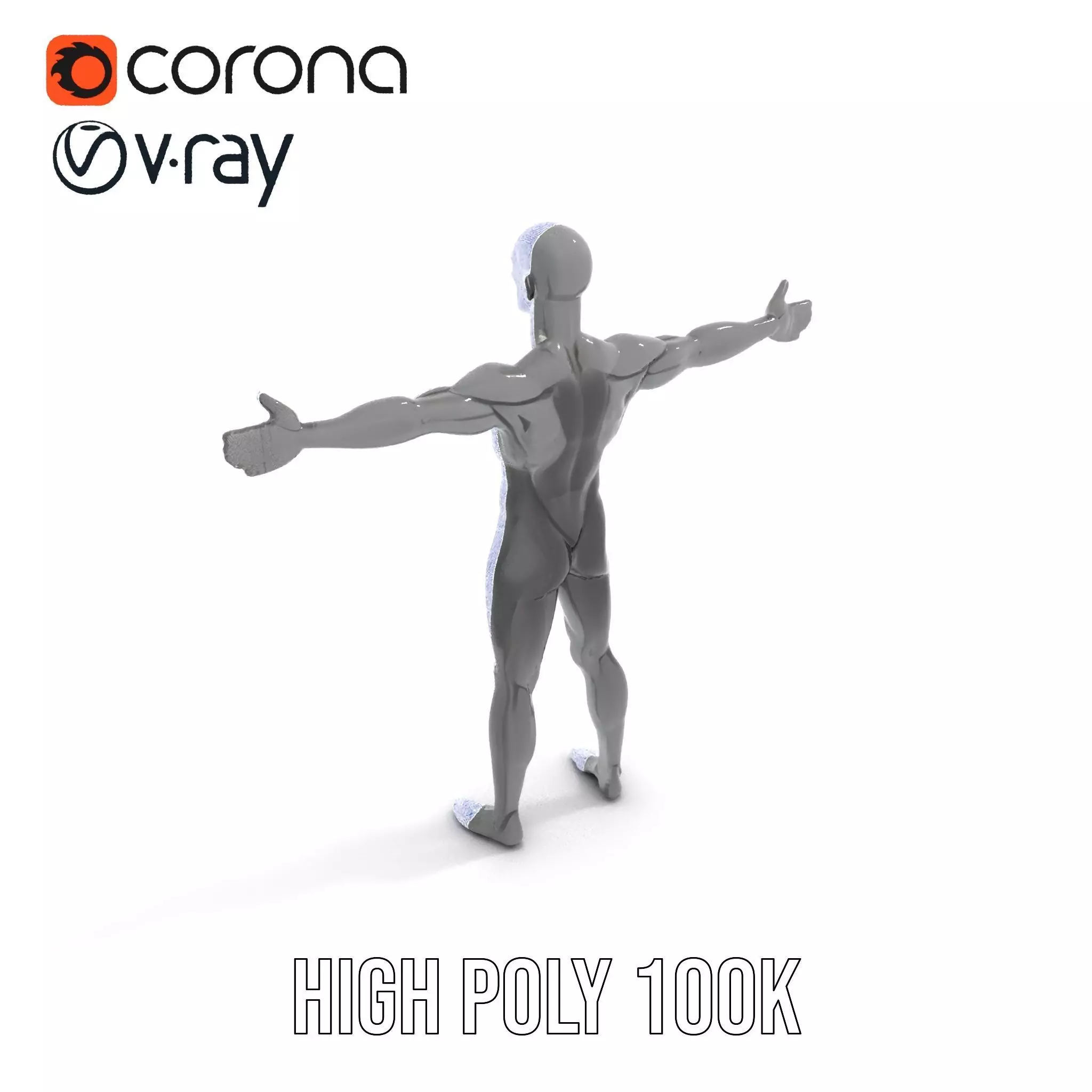 Sleek Carbon Figure model pack Low-poly 3D model_33