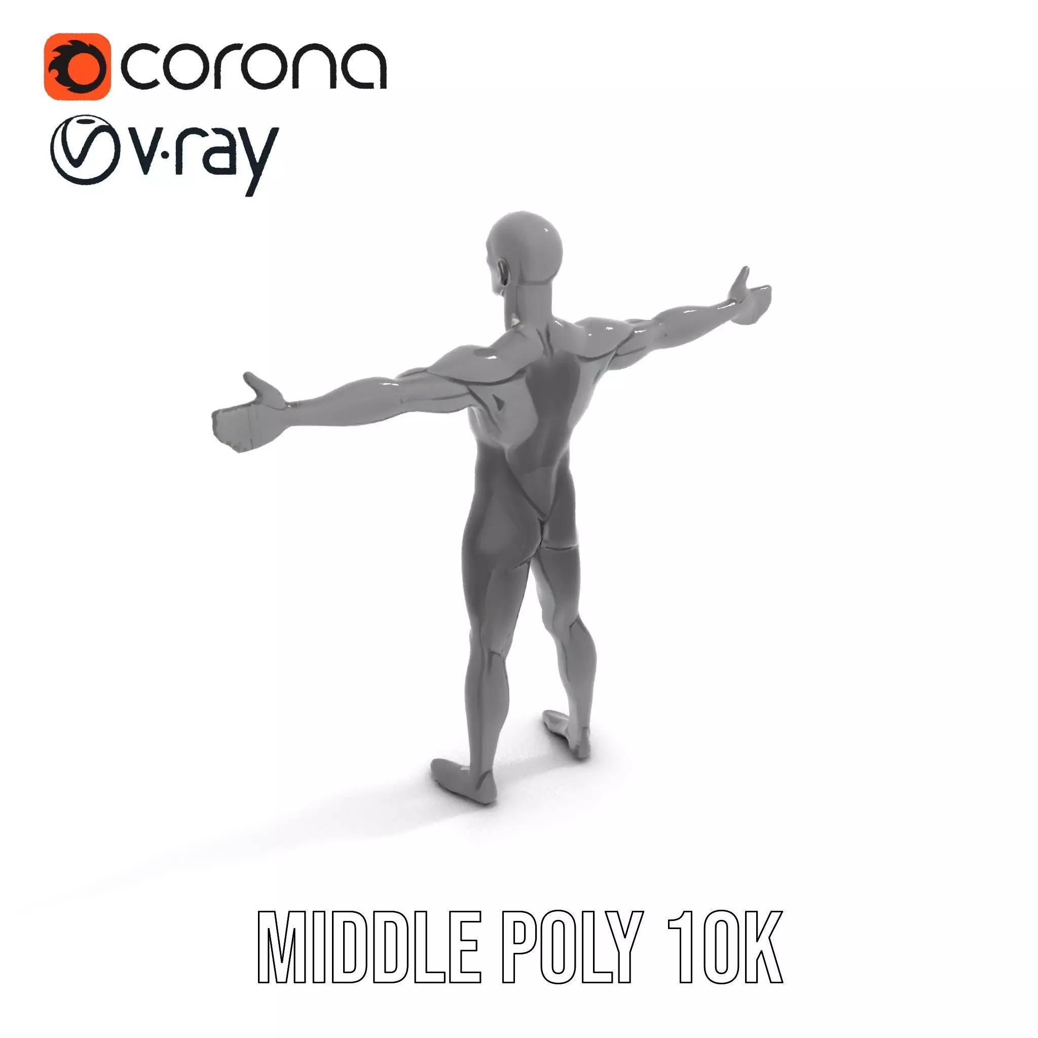 Sleek Carbon Figure model pack Low-poly 3D model_16
