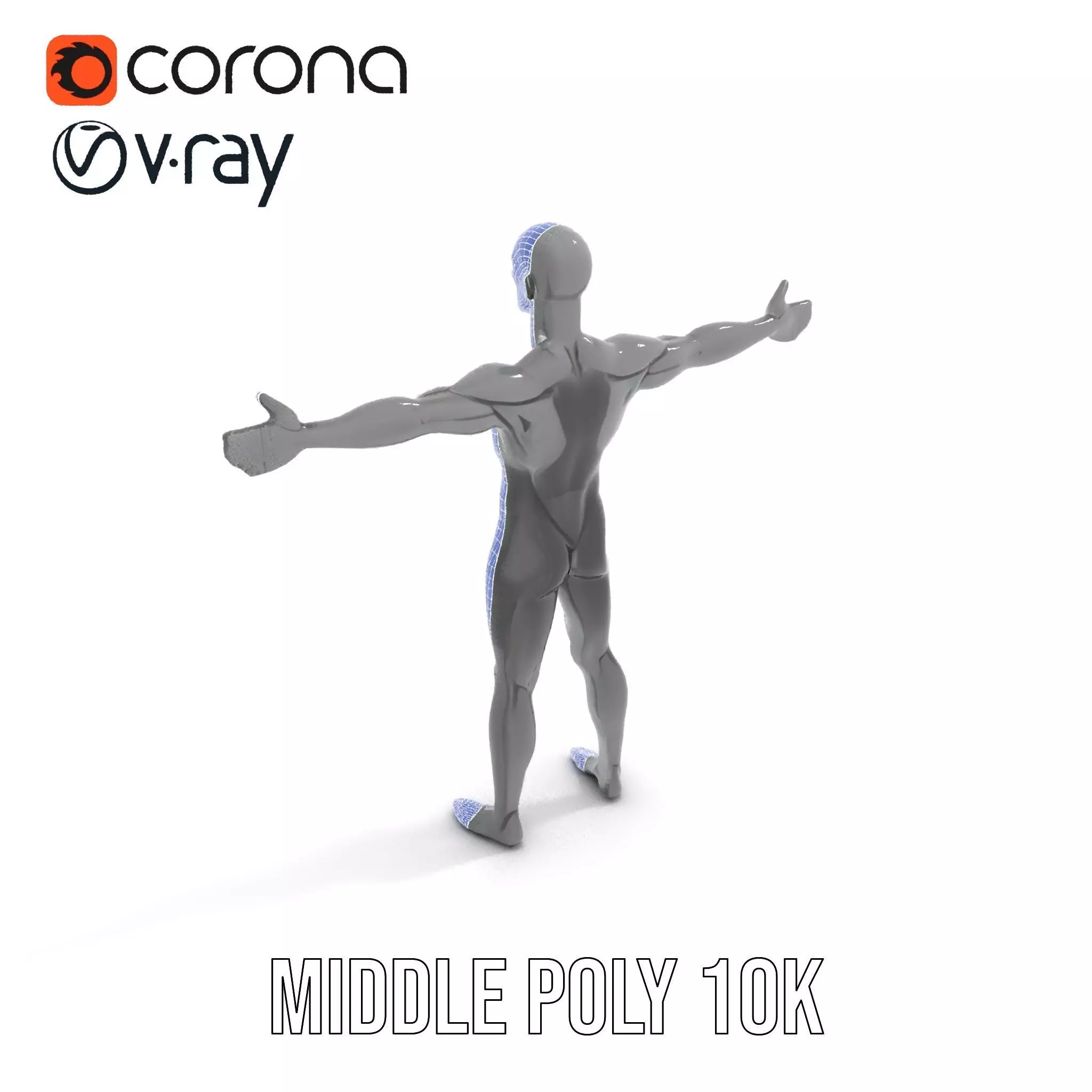 Sleek Carbon Figure model pack Low-poly 3D model_5