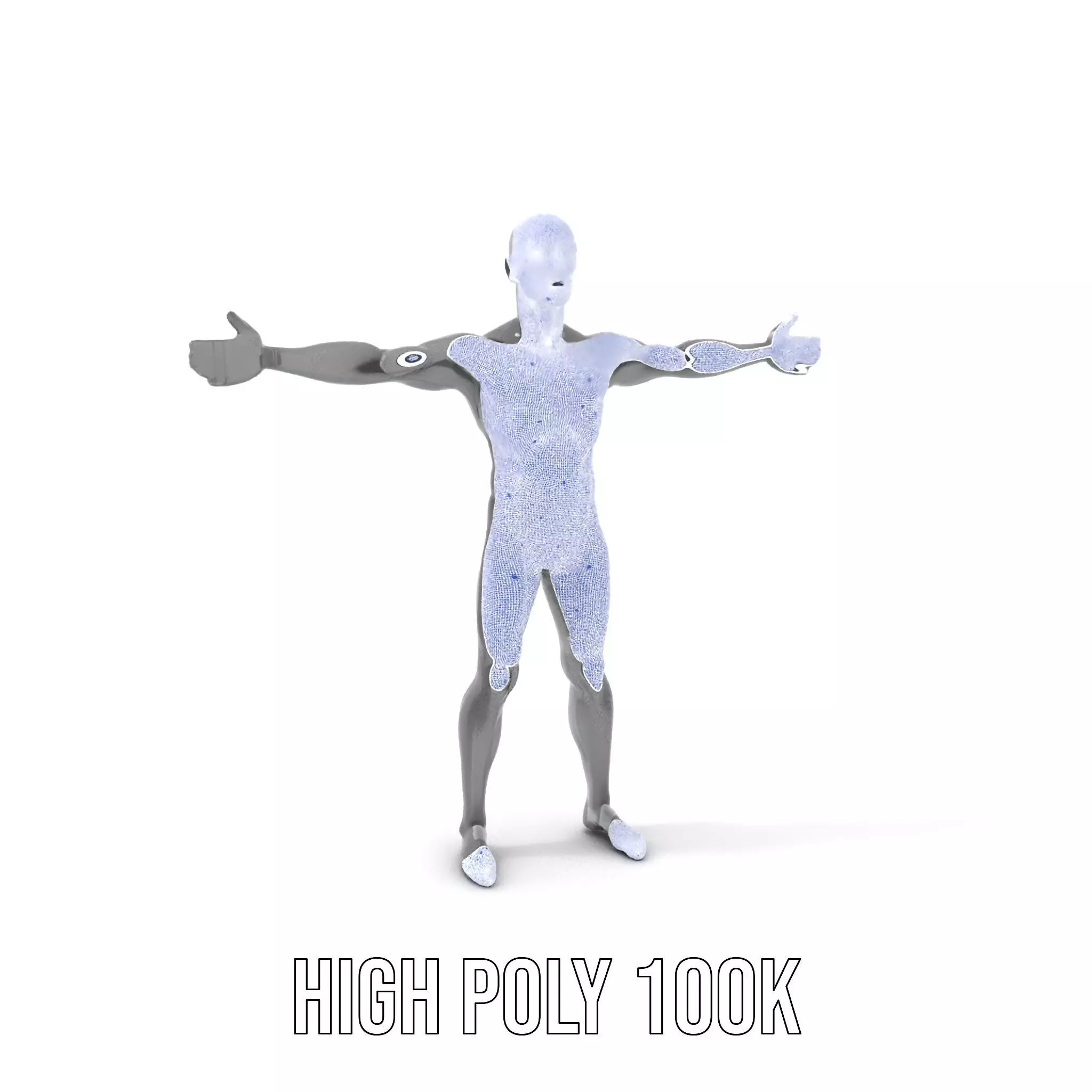 Sleek Carbon Figure model pack Low-poly 3D model_4